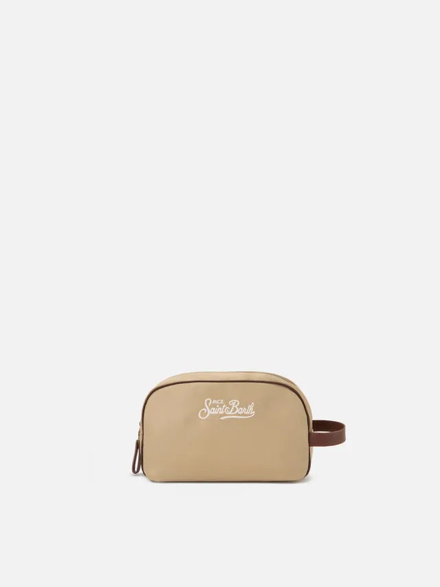 mc2-saint-barth-westwood-beauty-bag-nylon-beige-con-tpu-waterproof image 1
