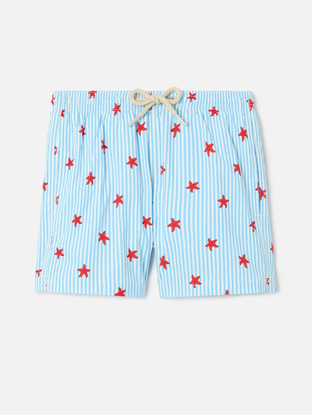 mc2-saint-barth-jean-lighting-costume-bambino-stretch-righe-blu-stelle-marine image 1