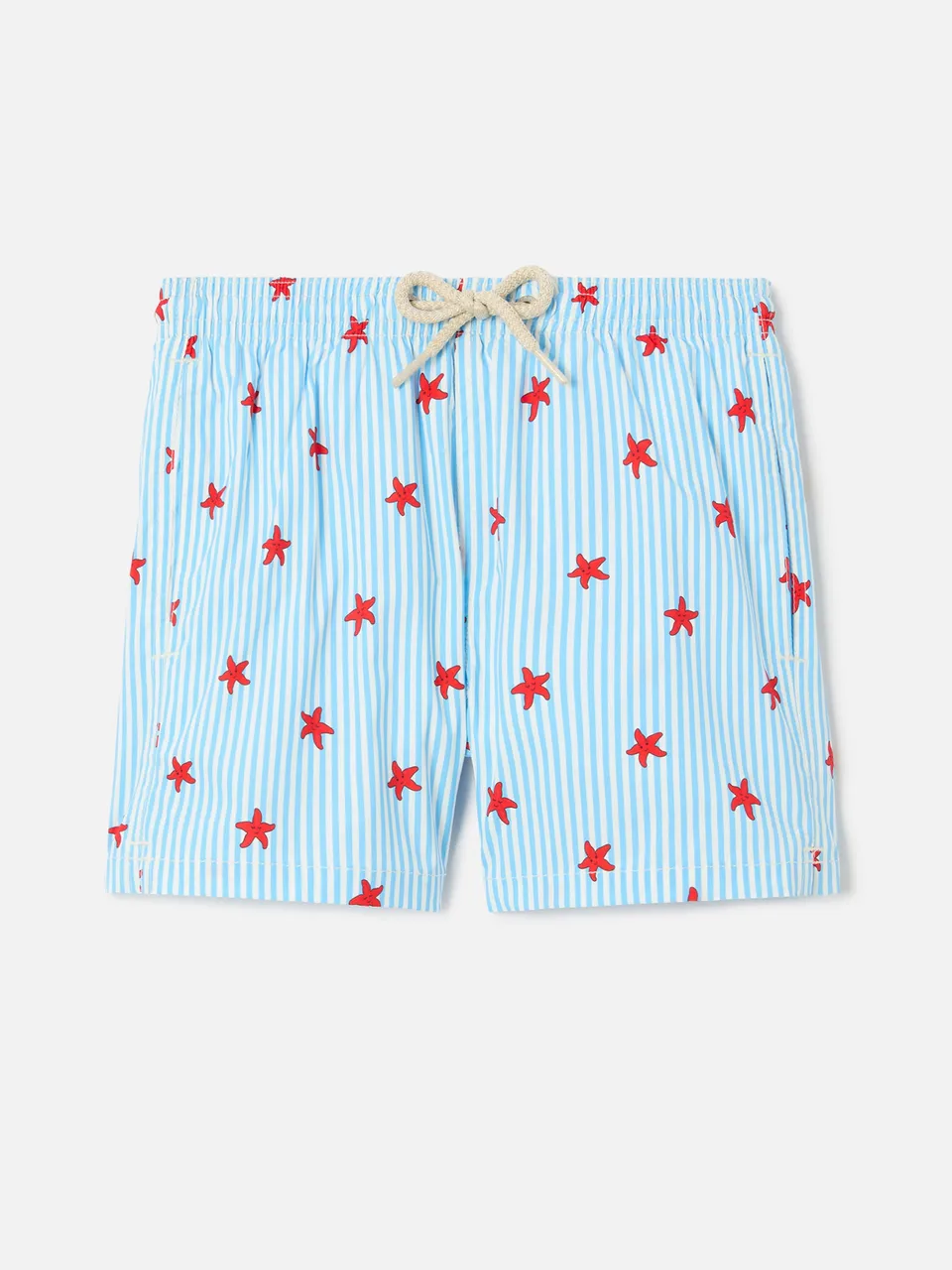 mc2-saint-barth-jean-lighting-costume-bambino-stretch-righe-blu-stelle-marine image 1