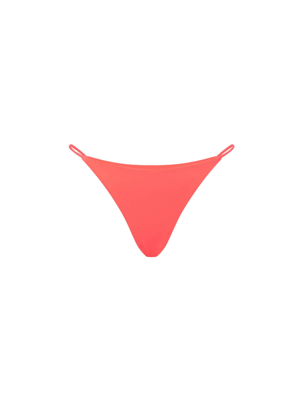 mc2-saint-barth-naomi-slip-bagno-donna-rosso-fluo-bordino-nero image 1
