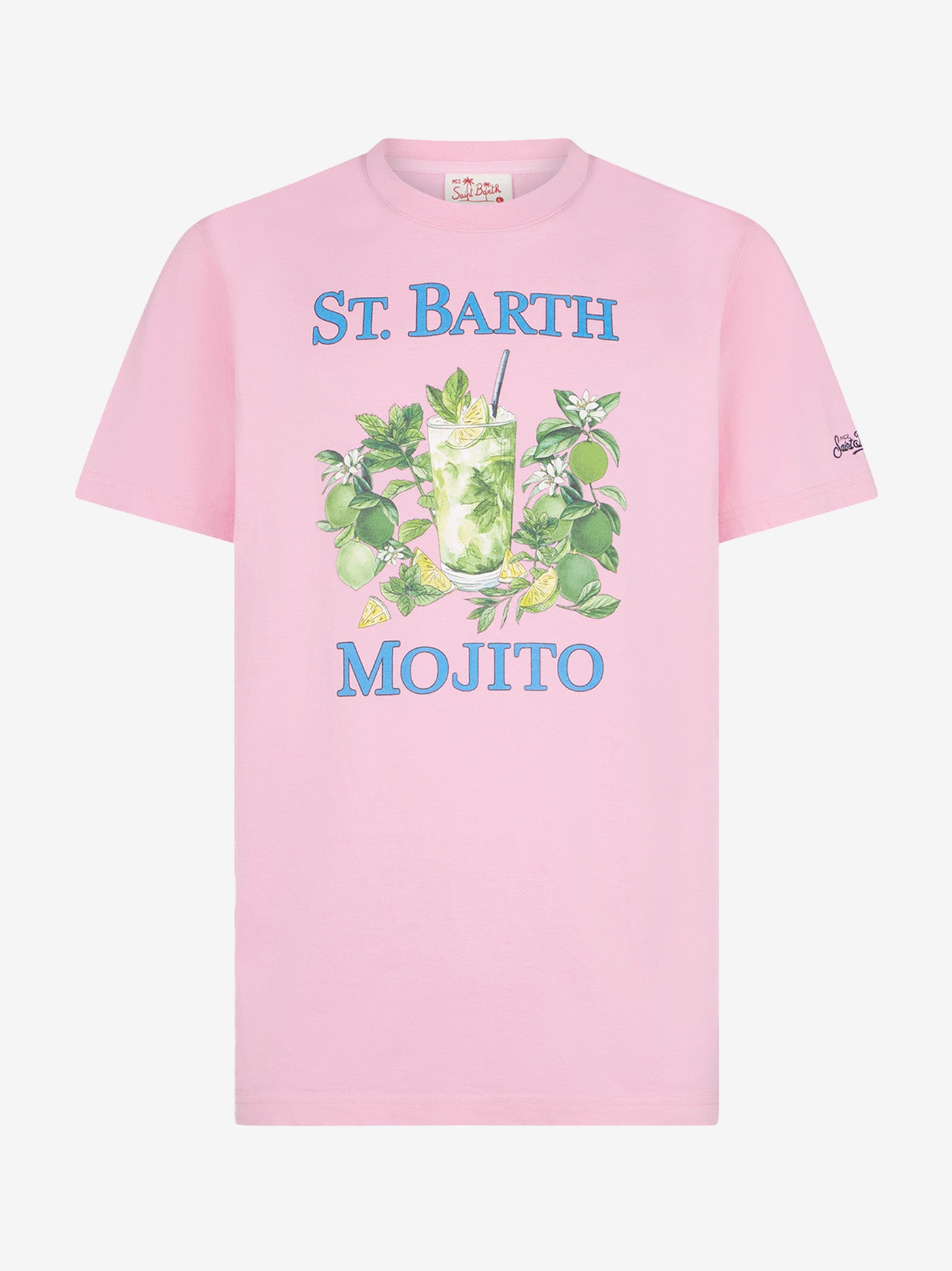 mc2-saint-barth-t-shirt-st-barth-mojito-uomo-rosa-cotone image 1