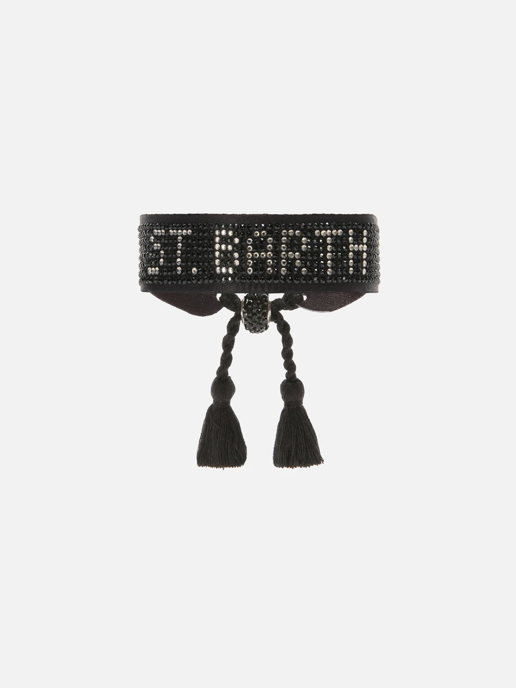 mc2-saint-barth-stbrace001-bracciale-tessuto-nero-lettering-perline image 1