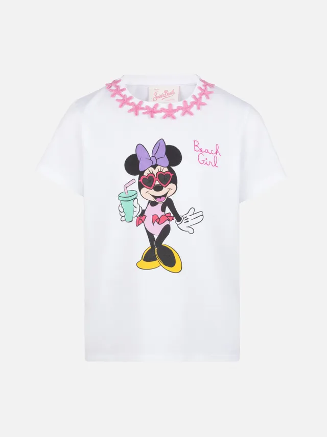 mc2-saint-barth-elly-t-shirt-bambina-cotone-bianca-stampa-minnie-disney image 1