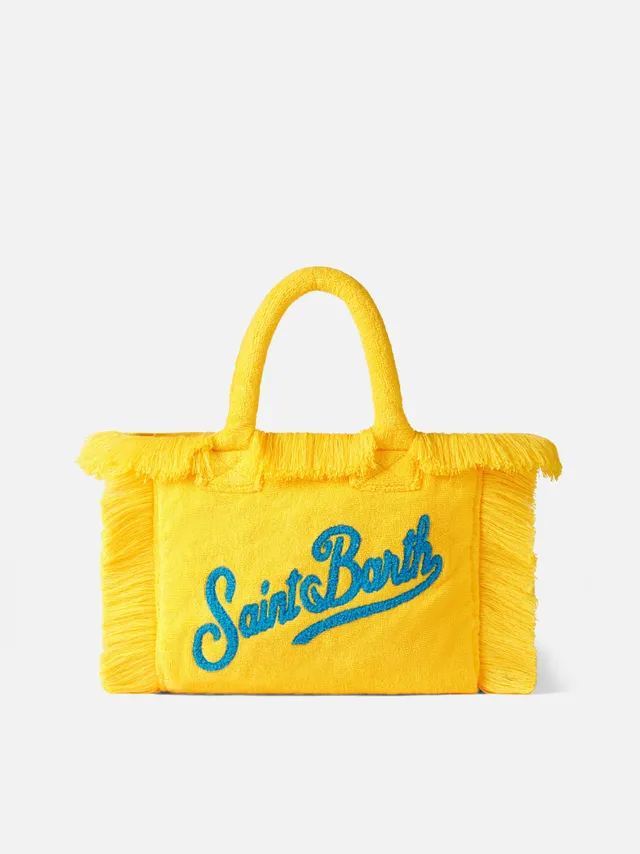 mc2-saint-barth-borsa-colette-in-spugna-gialla-donna-30x22x15-cm image 1