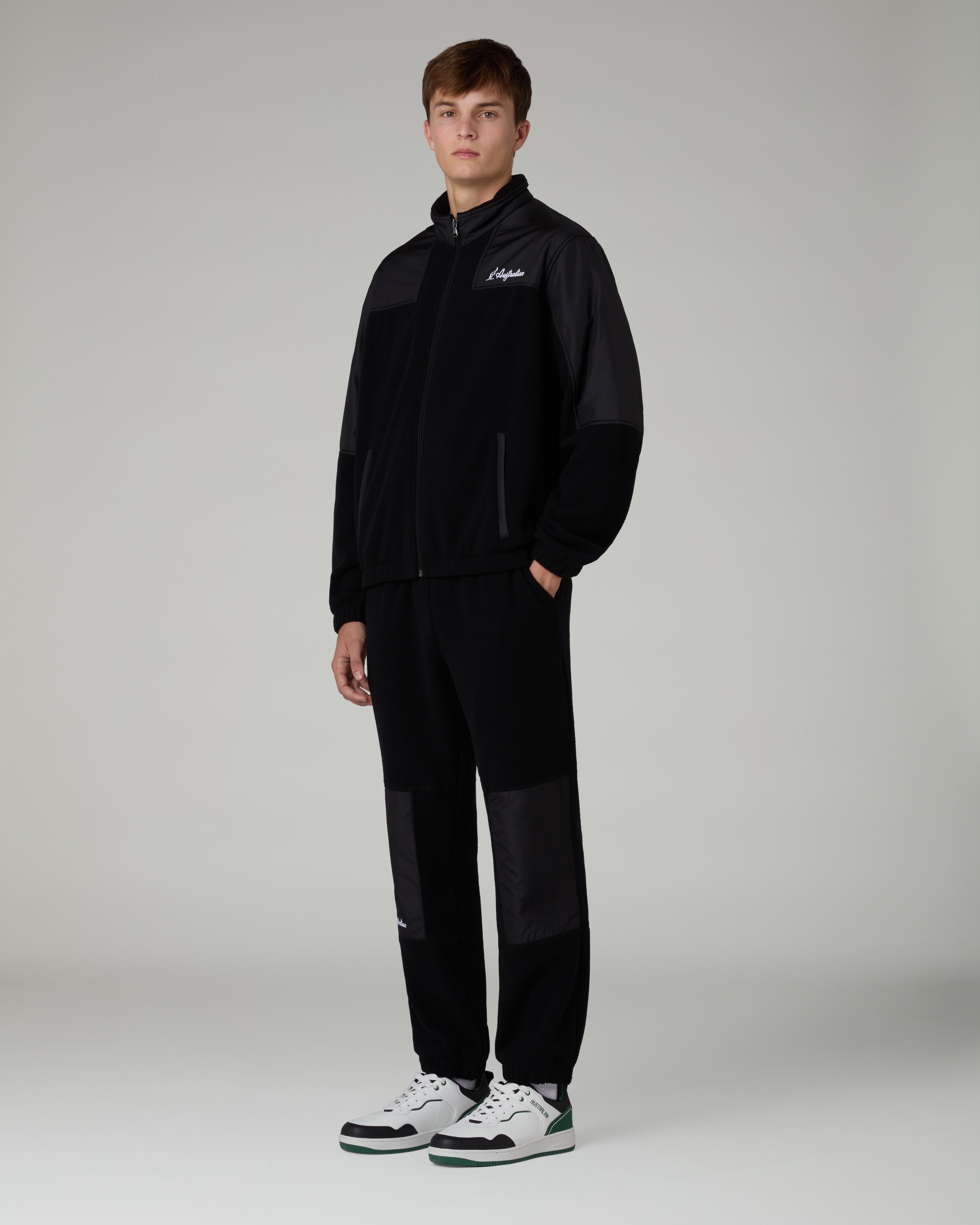 australian-color-block-giacca-track-in-pile-uomo image 2
