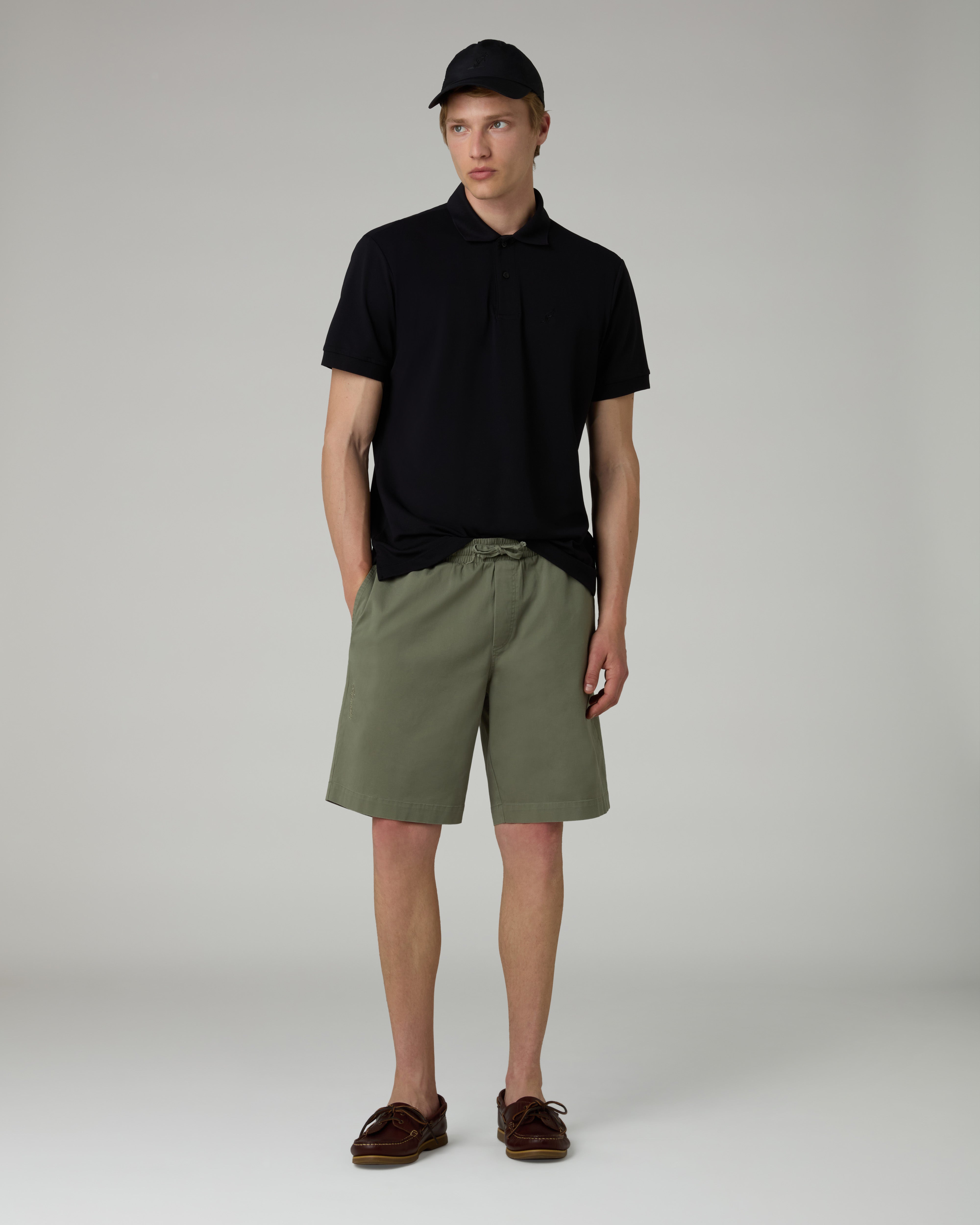 australian-doric-twill-short-bermuda-cotone-con-coulisse image 2