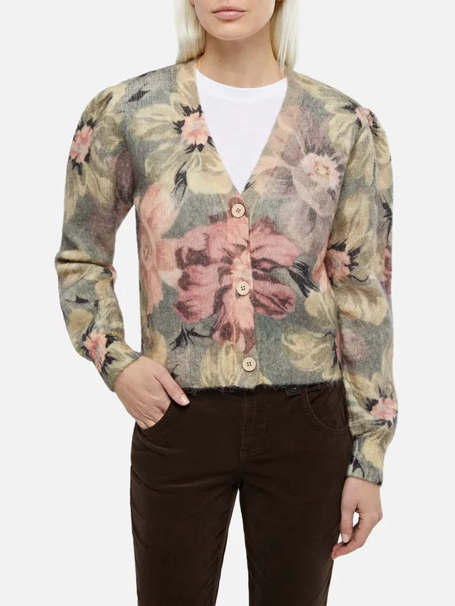 mc2-saint-barth-cardigan-lyza-floreale-verde-maniche-lunghe-donna image 1