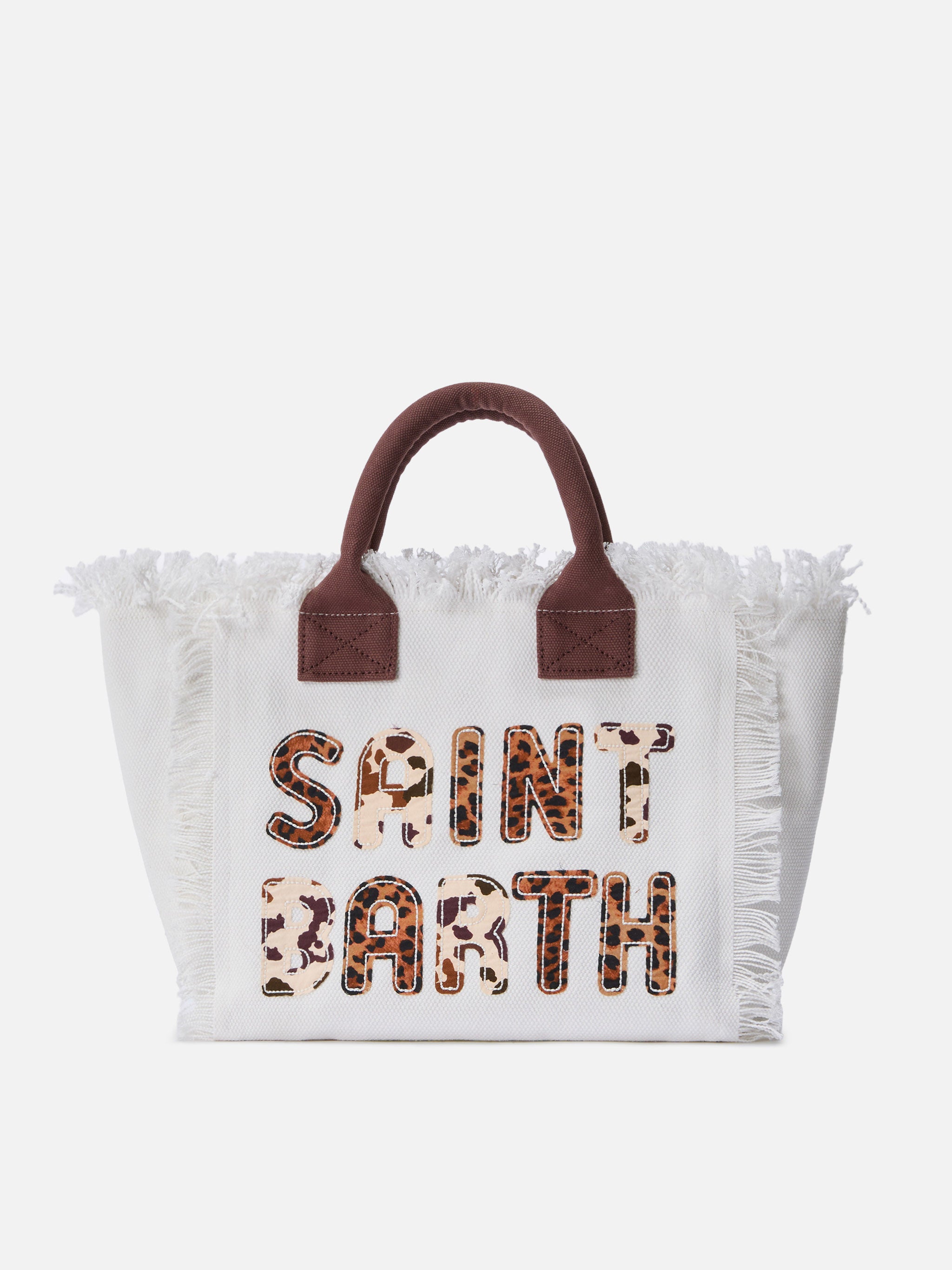mc2-saint-barth-colette-borsa-canvas-bianca-con-patch-logo-animalier image 1