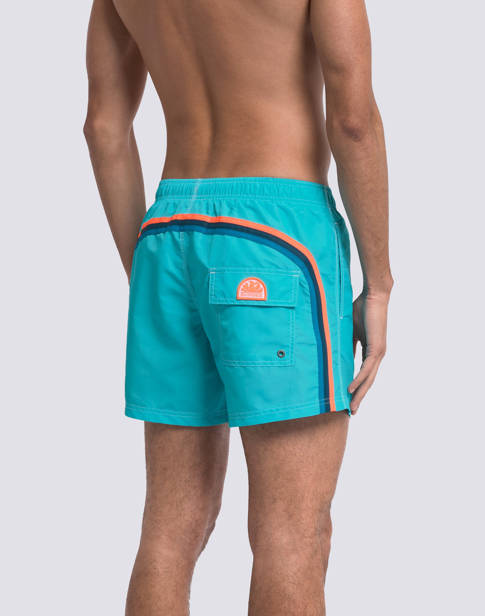 sundek-iconic-taffeta-costume-da-bagno-corto-uomo-con-vita-elasticata image 5