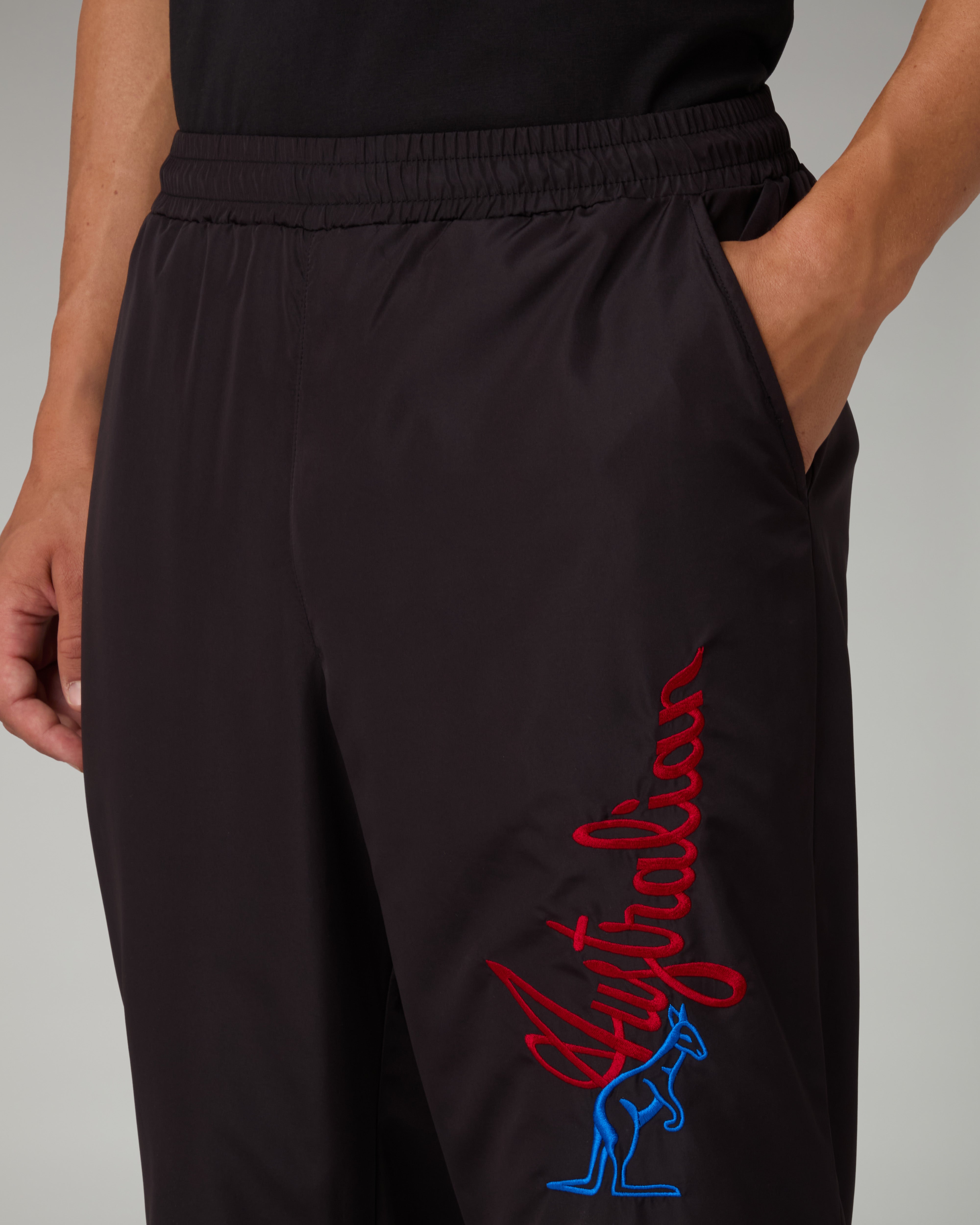 australian-randall-track-pant-pantaloni-tuta-nero-heritage image 4
