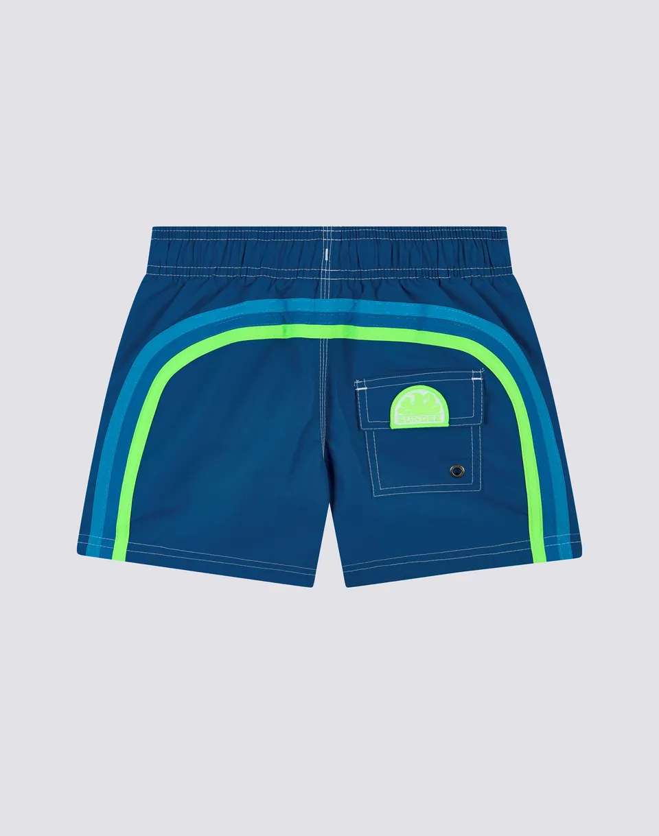sundek-b504bdta100-costume-boxer-mare-bambino-corto-iconic-in-nylon-taffet image 1