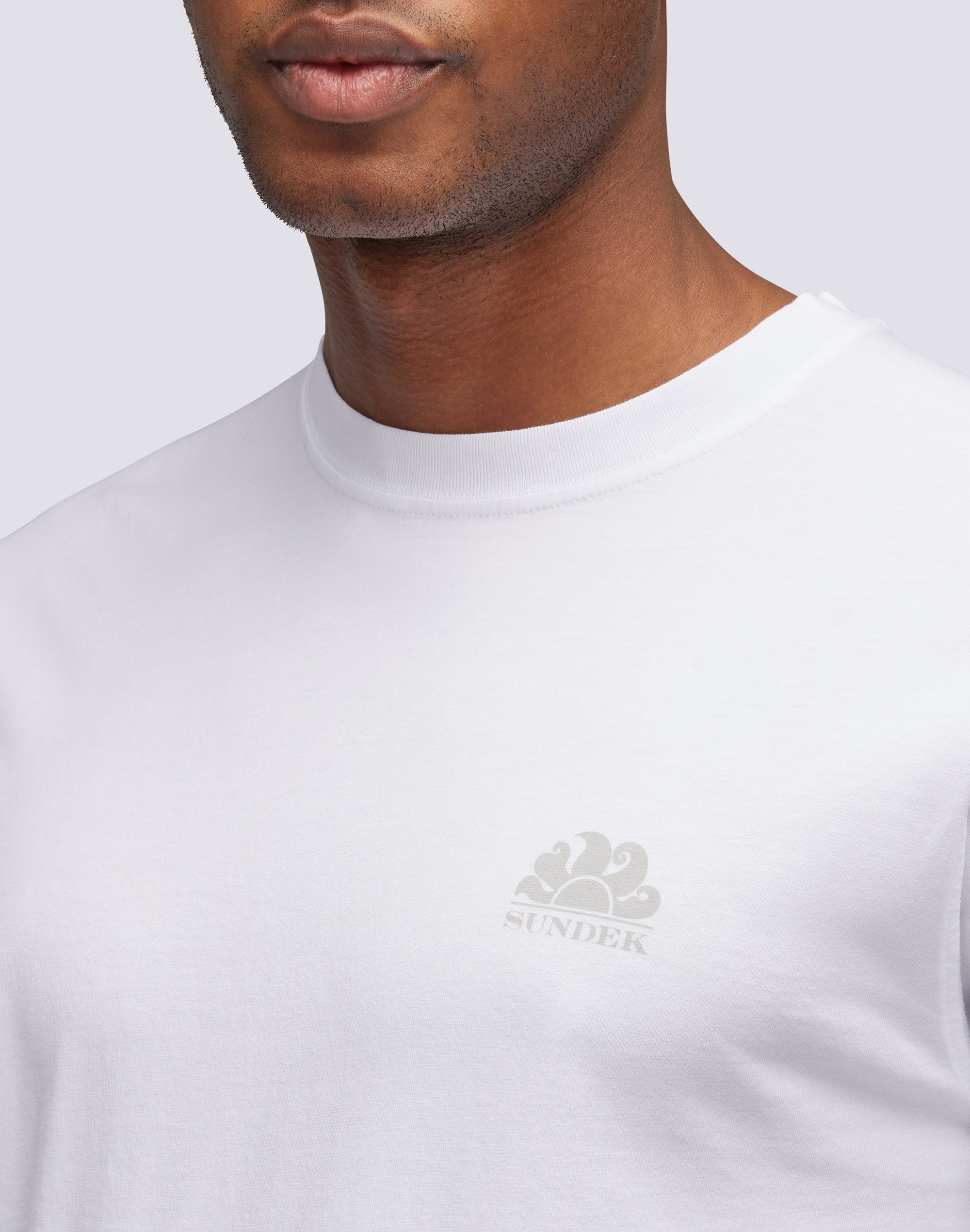sundek-t-shirt-uomo-girocollo-cotone-con-logo-iconic image 3