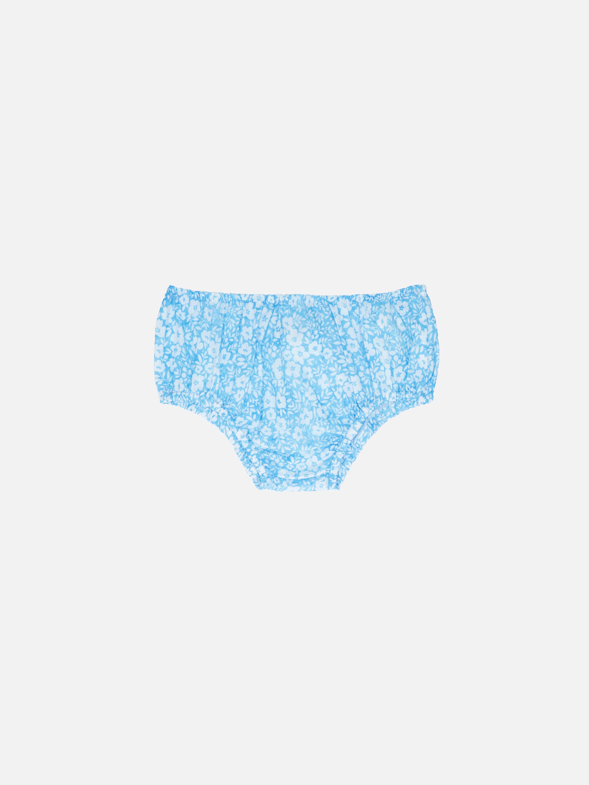 mc2-saint-barth-pimmy-bloomer-neonato-in-cotone-azzurro-stampa-floreale-vintage image 1