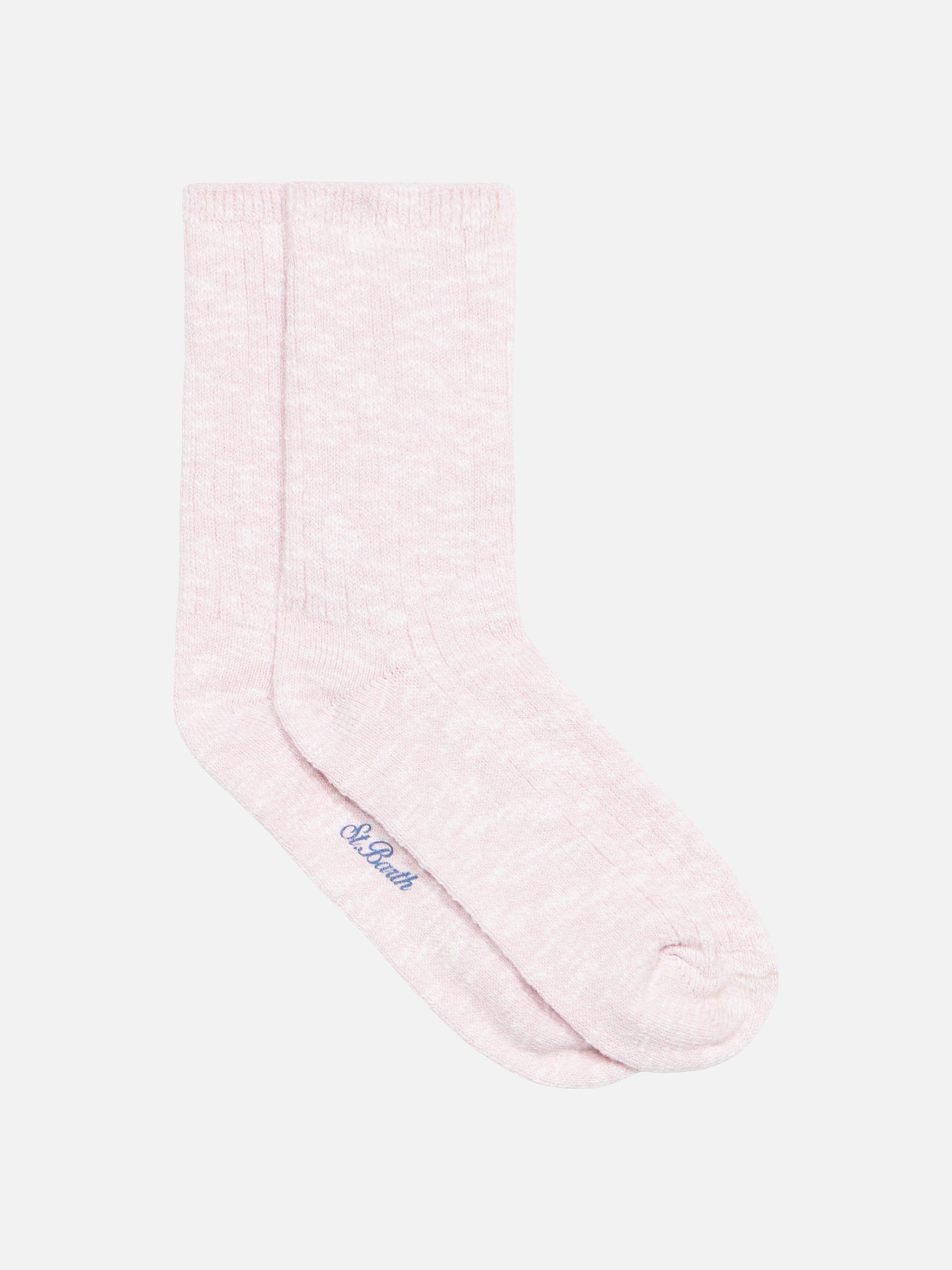 mc2-saint-barth-sox-rib-calze-in-cotone-m-lange-rosa image 1