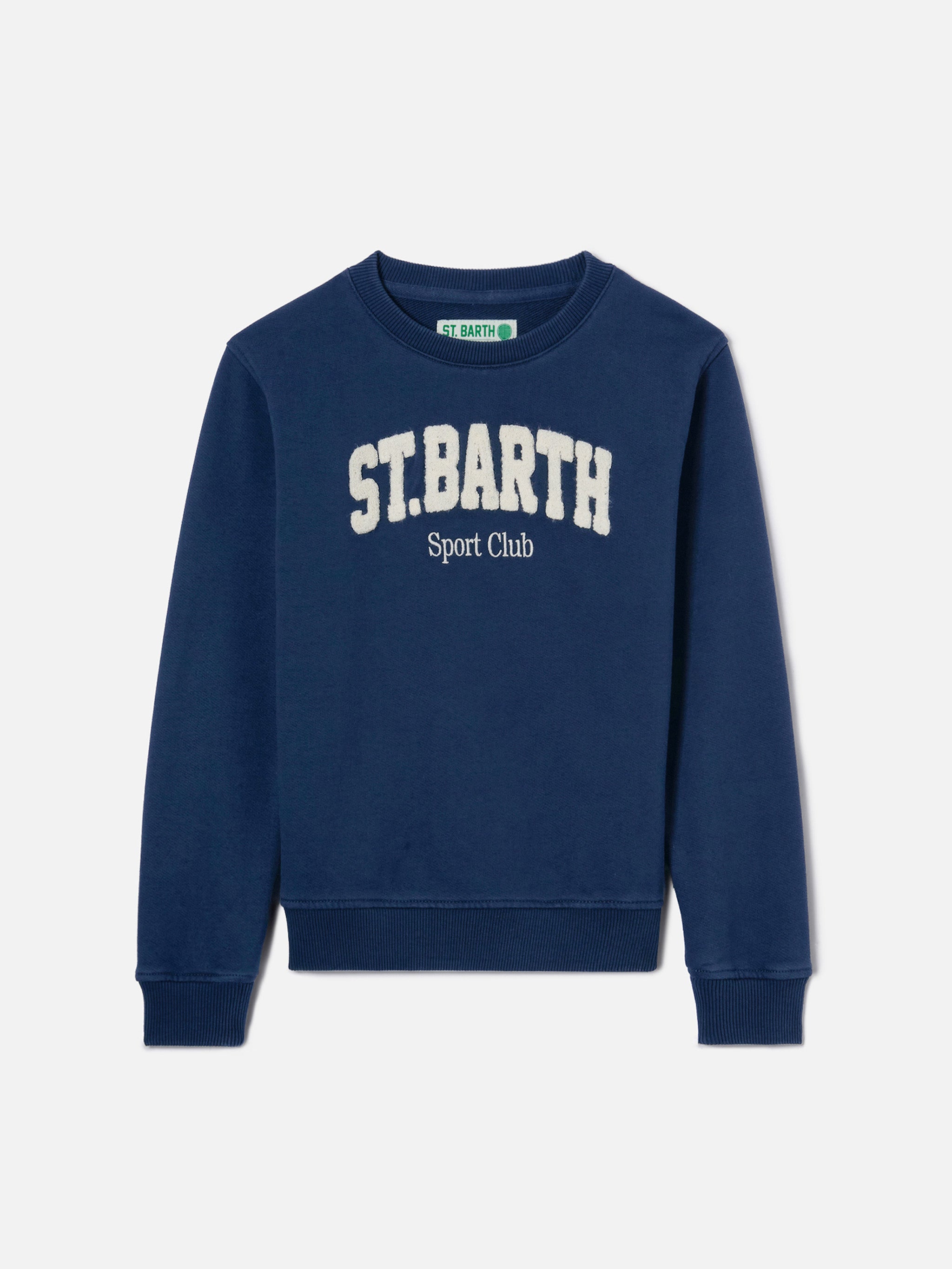 mc2-saint-barth-felpa-bobby-blu-navy-con-ricamo-sport-club image 1