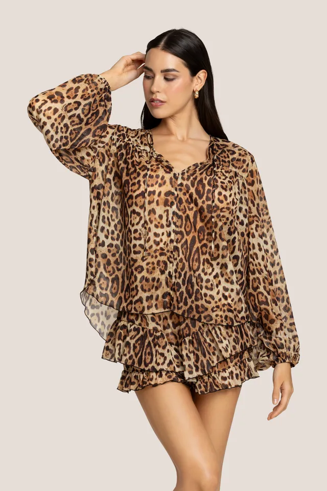 4giveness-blusa-leo-soul-blusa-donna-fluida-leopardata image 1