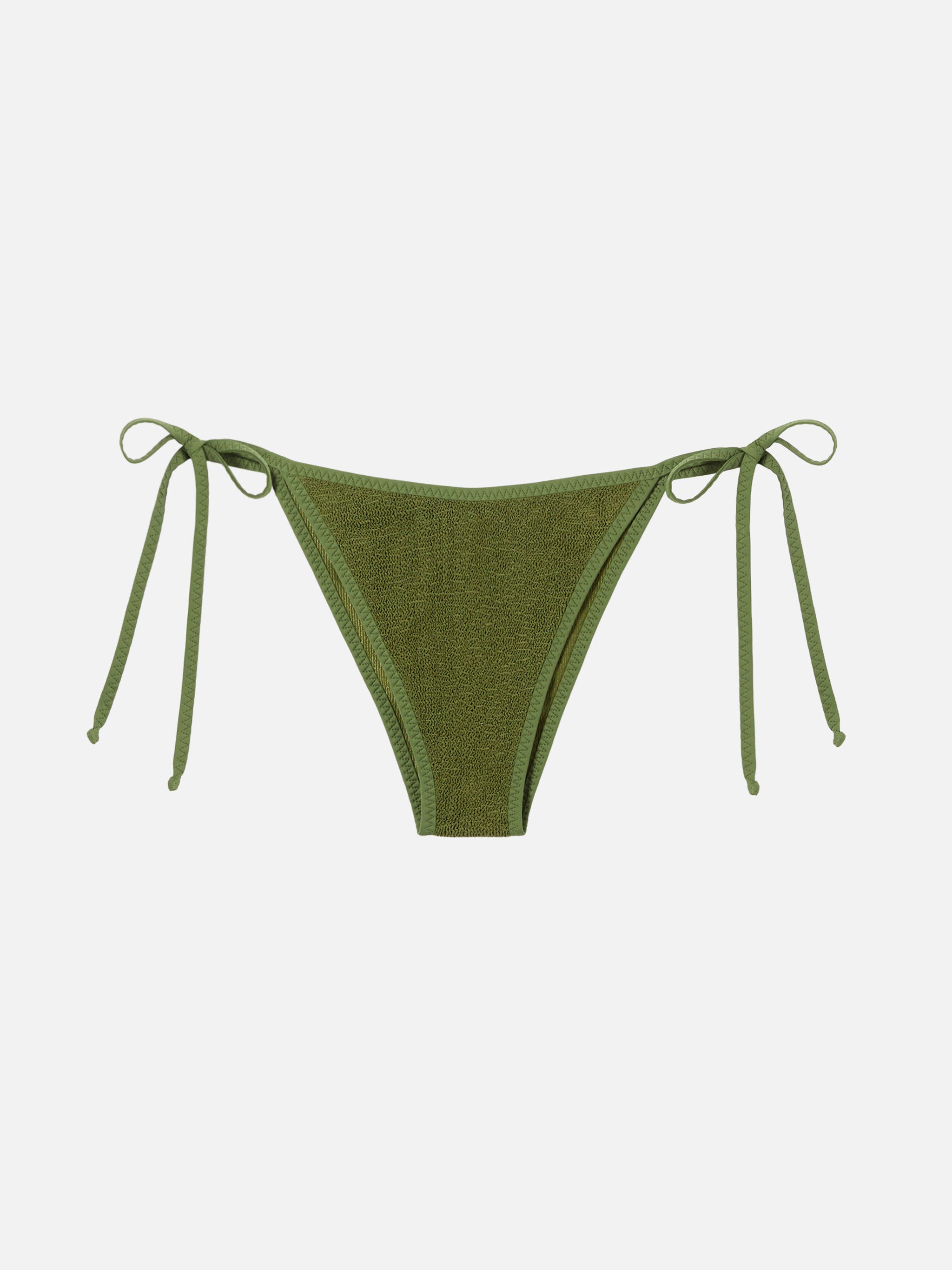 mc2-saint-barth-marielle-slip-mare-donna-crinkle-verde-con-piping image 1