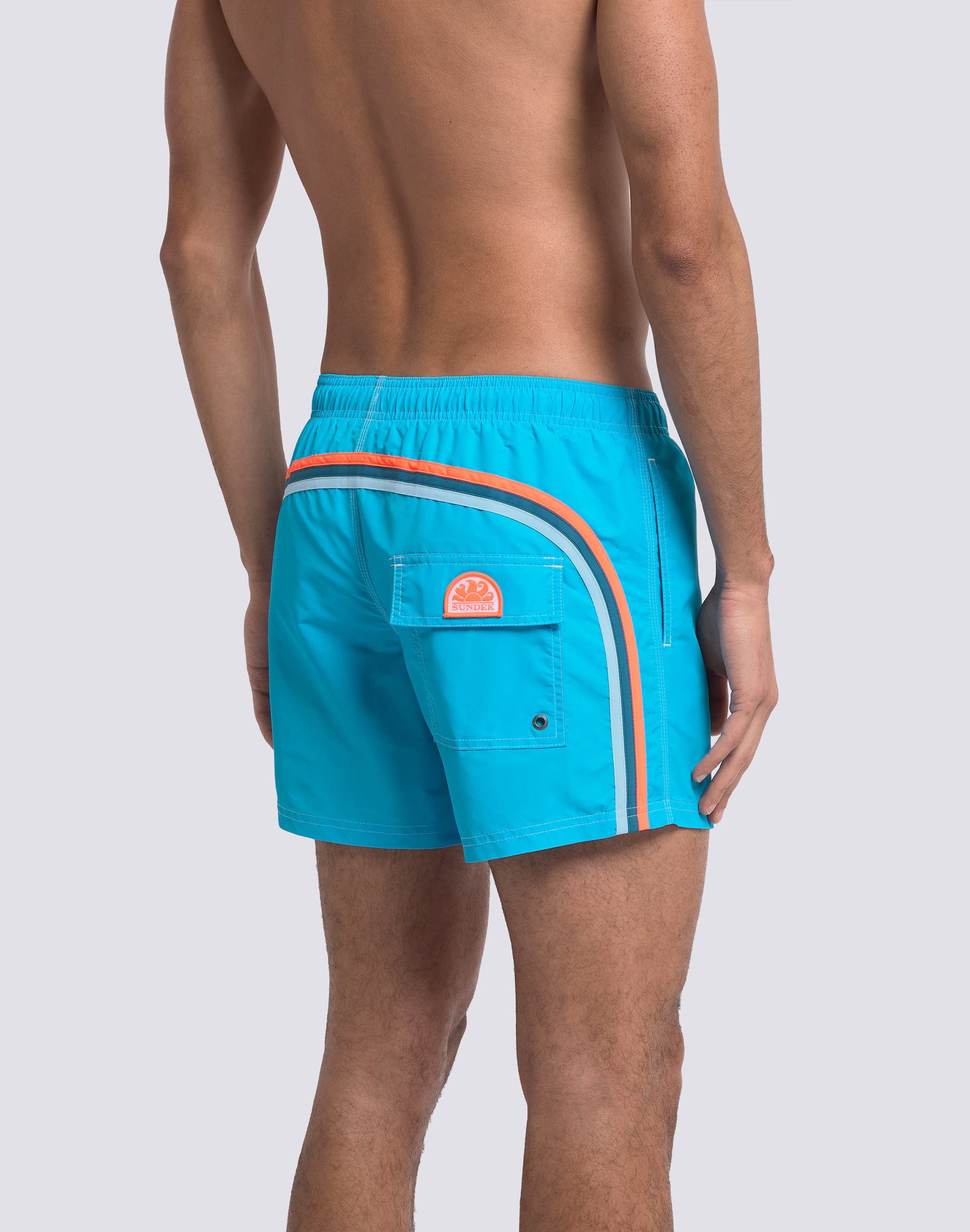 sundek-costume-da-bagno-uomo-corto-iconic-taffeta-vita-elasticata image 5