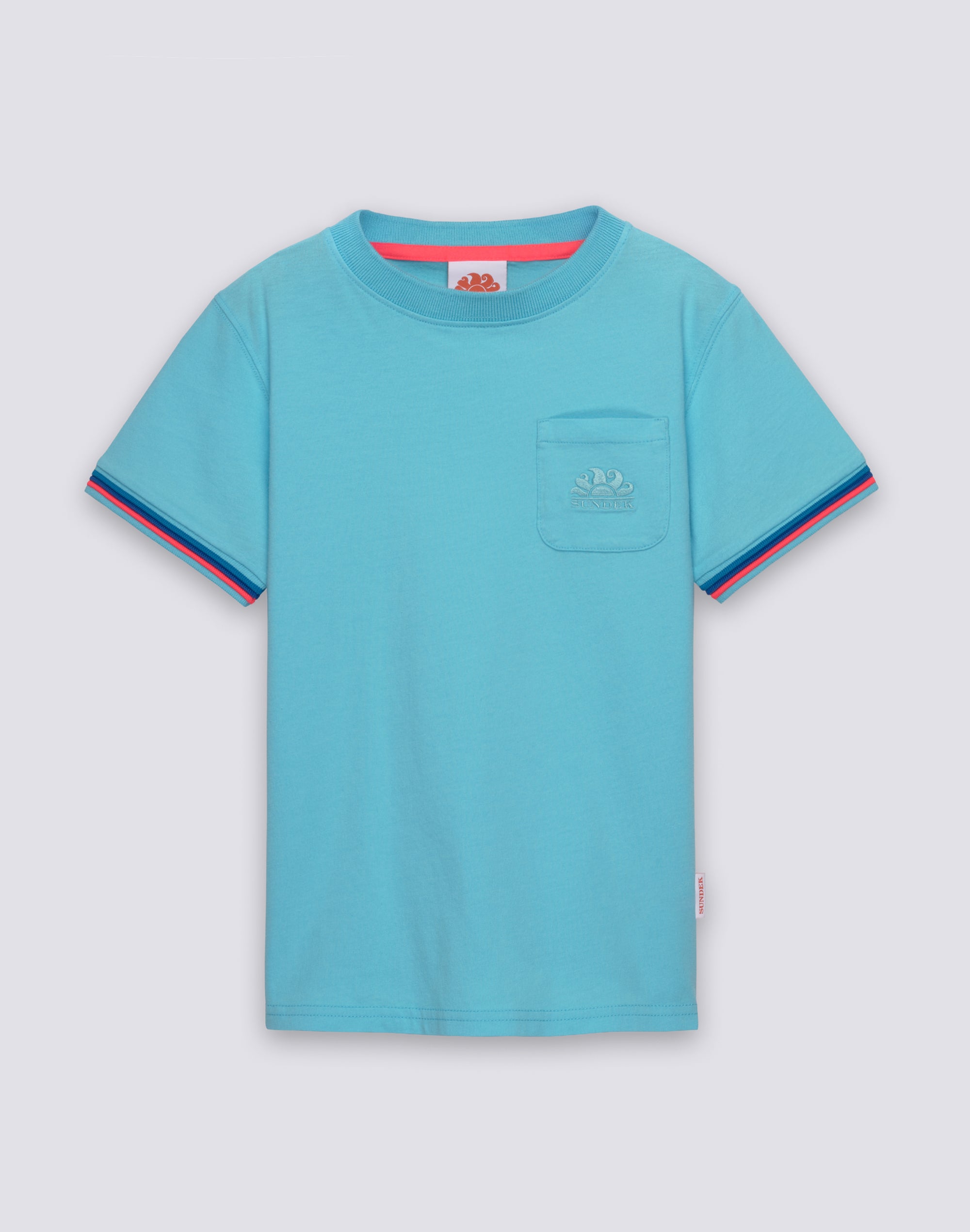 sundek-mini-finn-t-shirt-girocollo-bambino-cotone-arcobaleno image 1