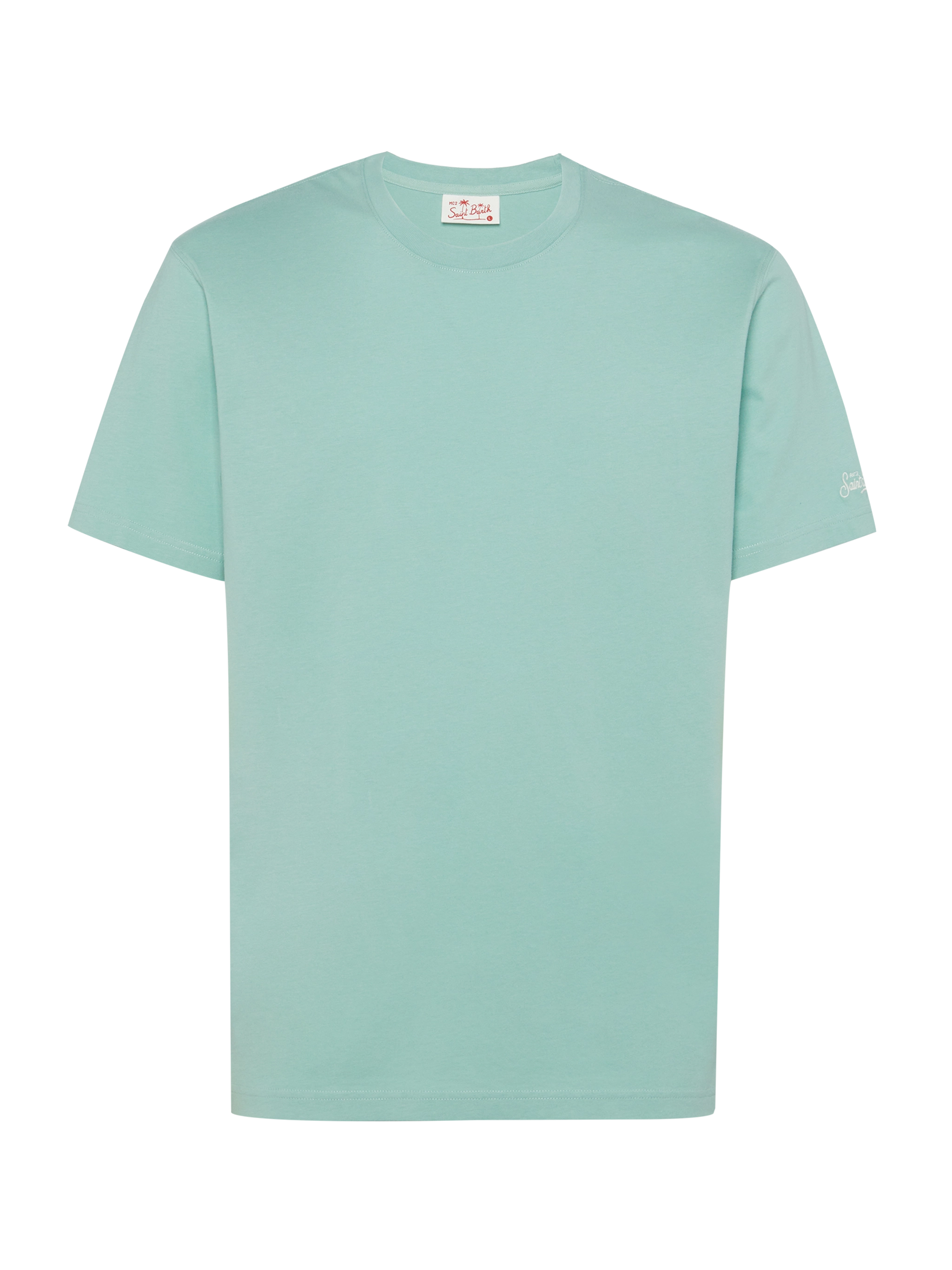 mc2-saint-barth-t-shirt-dover-in-jersey-di-cotone-verde-salvia-con-ricamo-st-bar image 1
