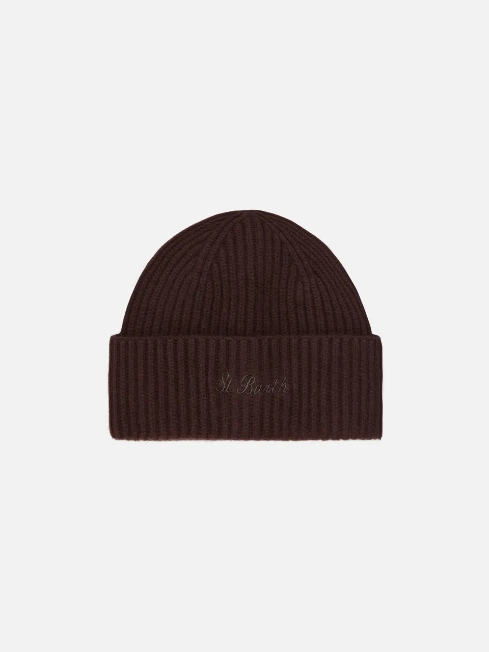 mc2-saint-barth-berretto-moss-unisex-marrone-in-100-lana image 1