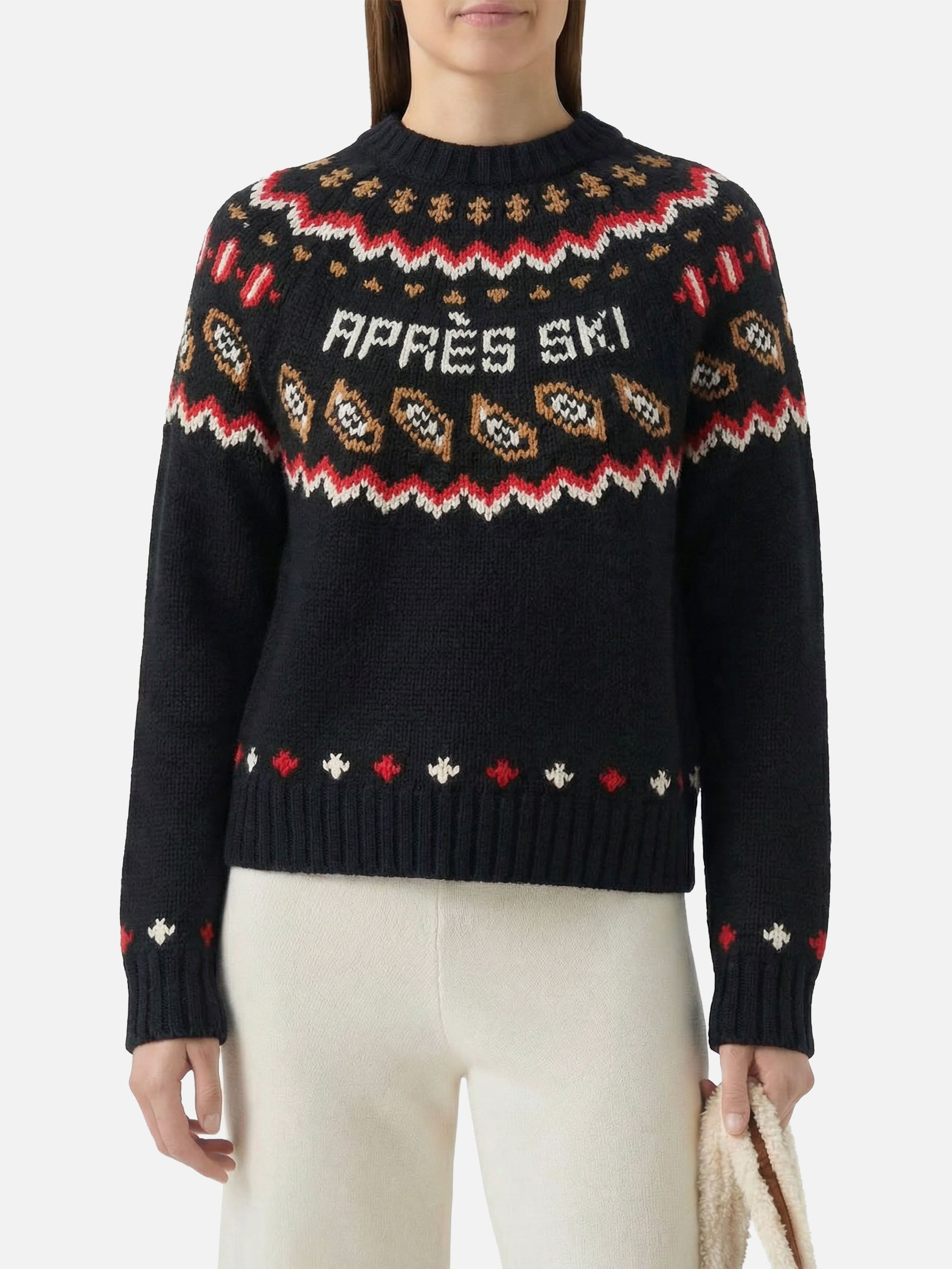 mc2-saint-barth-maglione-kyla-in-lana-con-jacquard-apres-ski-nero image 1