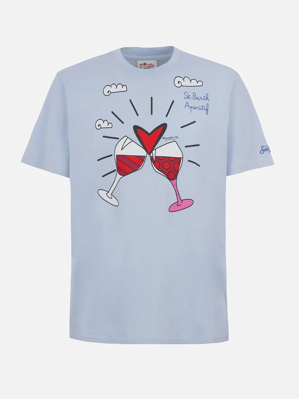 mc2-saint-barth-britto-special-edition-t-shirt-uomo-in-puro-cotone-azzurro-con-s image 1