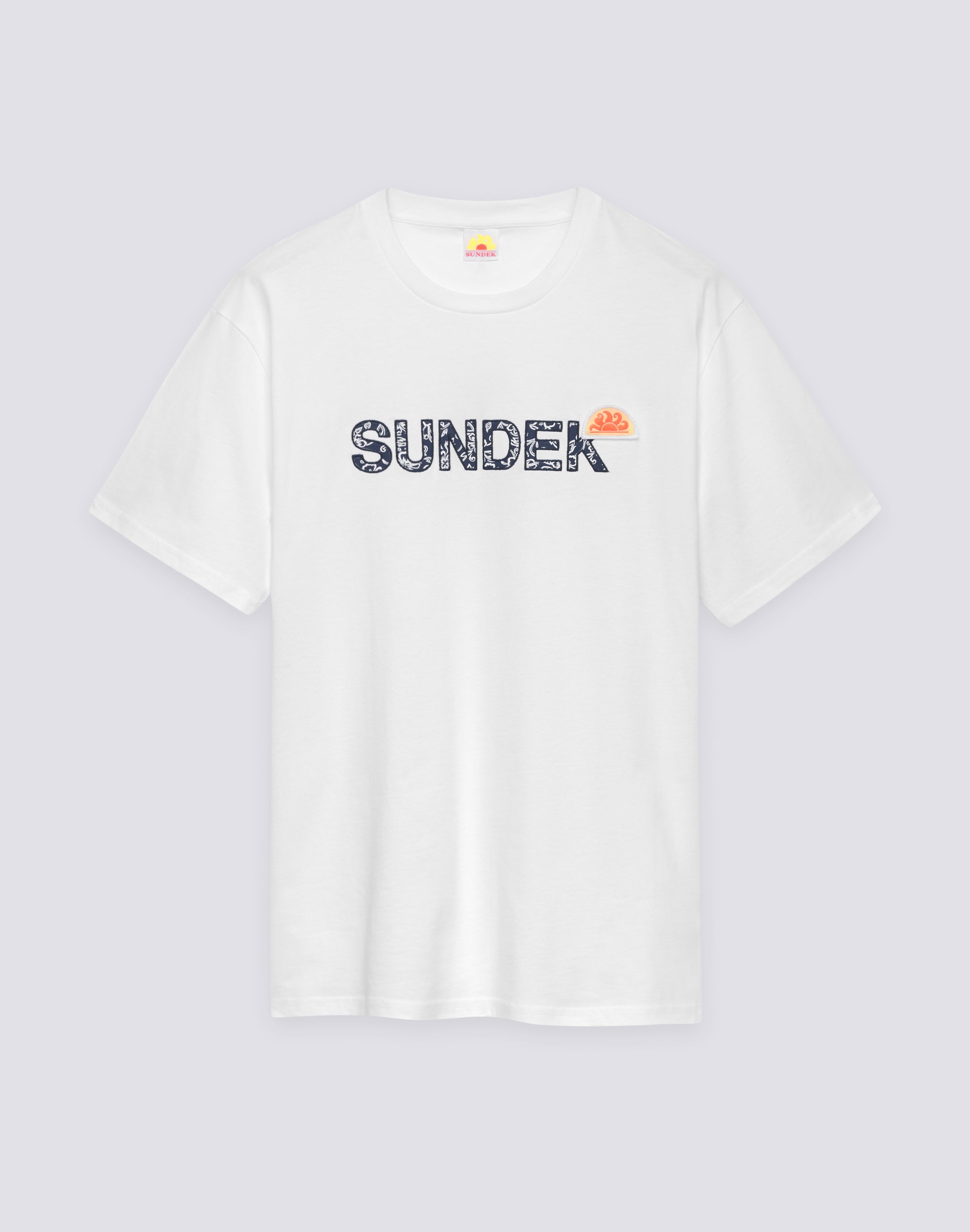 sundek-m253tejr9ia-t-shirt-uomo-girocollo-archive-hibiscus-cotone image 1