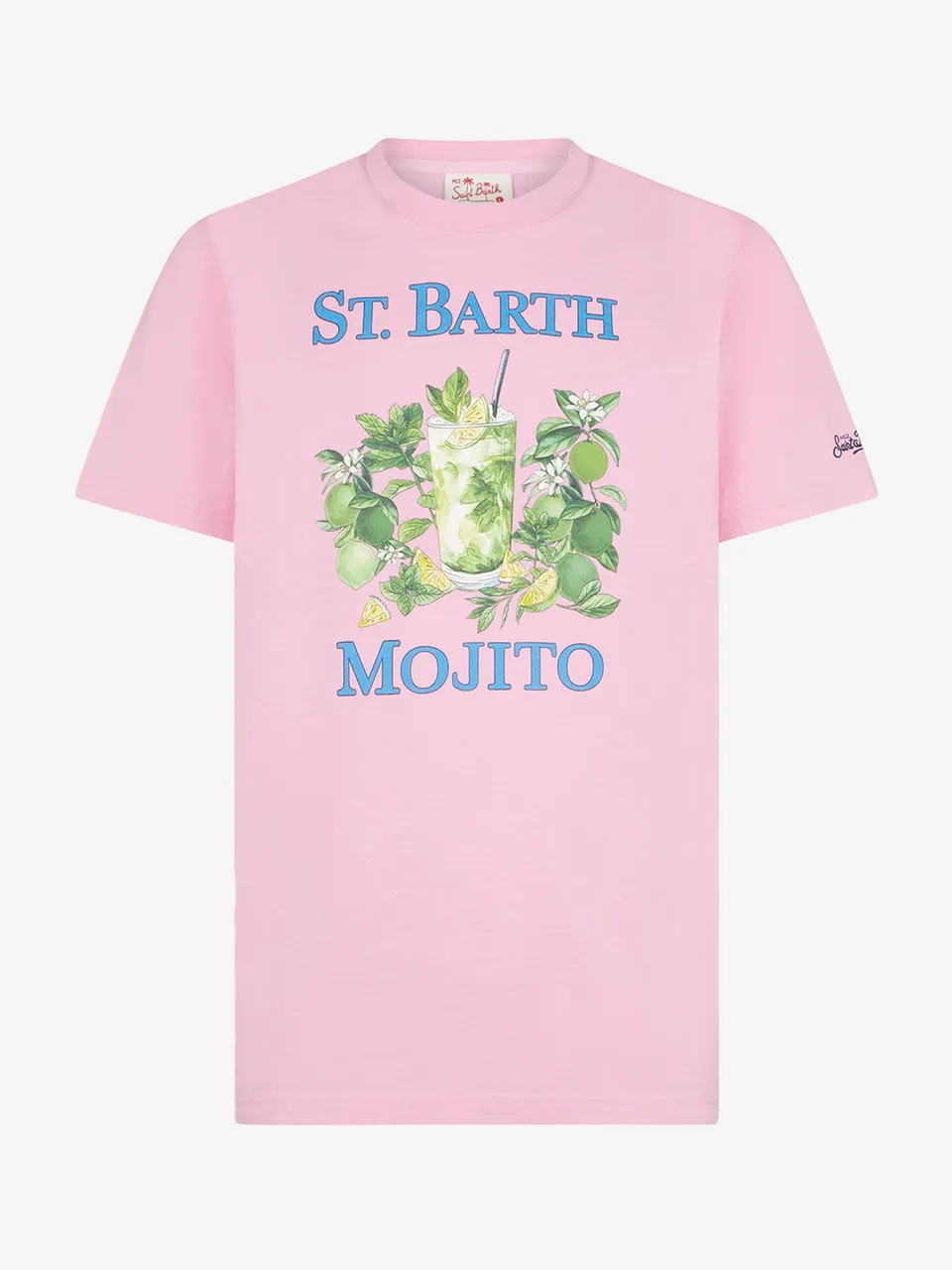 mc2-saint-barth-t-shirt-st-barth-mojito-uomo-rosa-cotone image 1