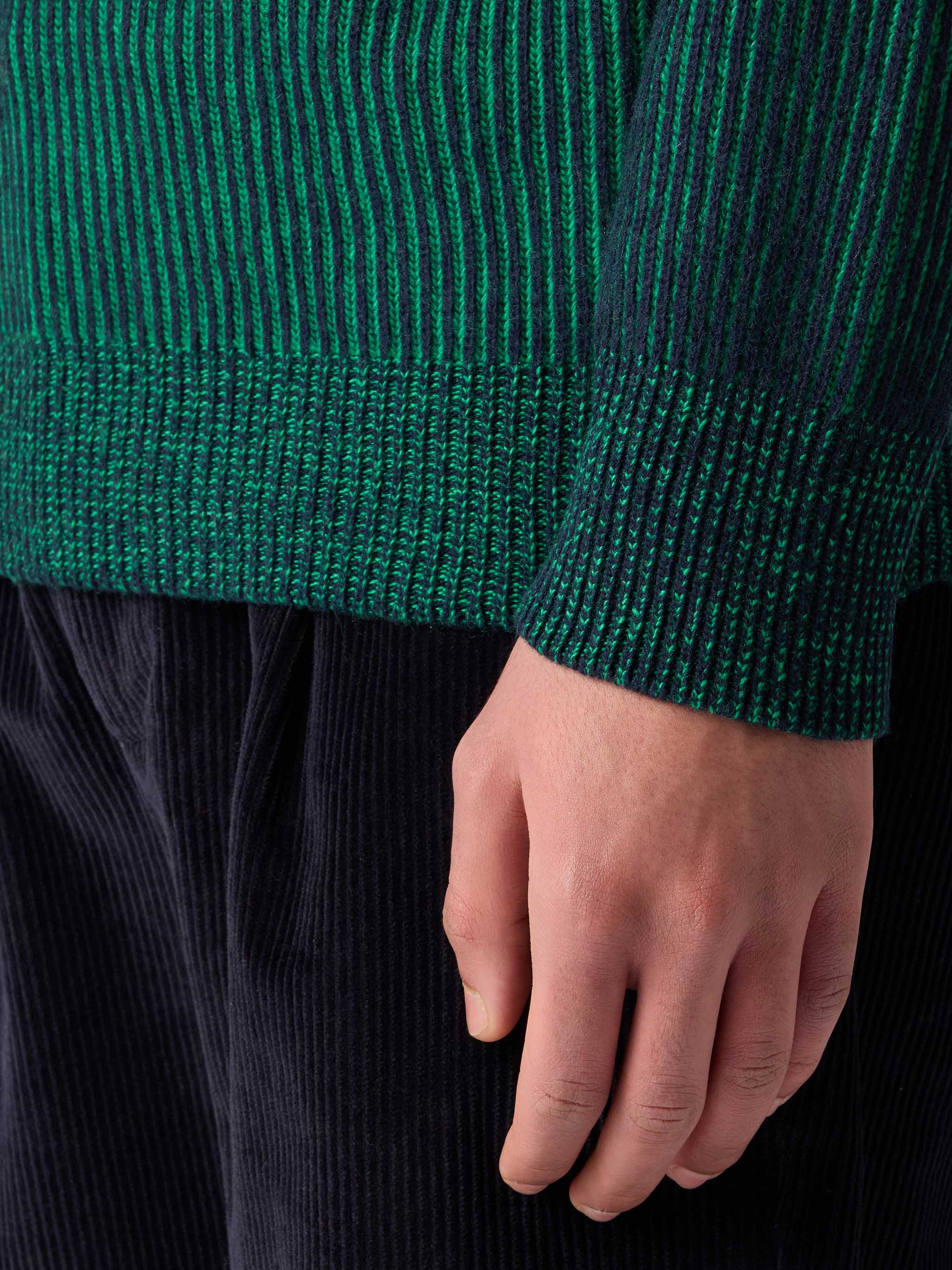 mc2-saint-barth-davos-maglia-uomo-mezzo-collo-ricamo-st-barth-verde-blu image 4