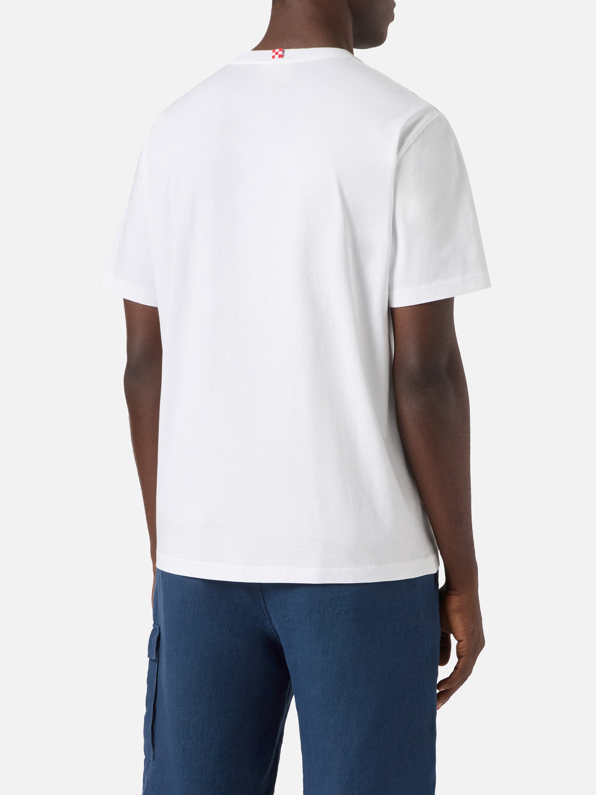 mc2-saint-barth-t-shirt-portofino-bianca-cotone-ricamo-born-free-ducati-special- image 4