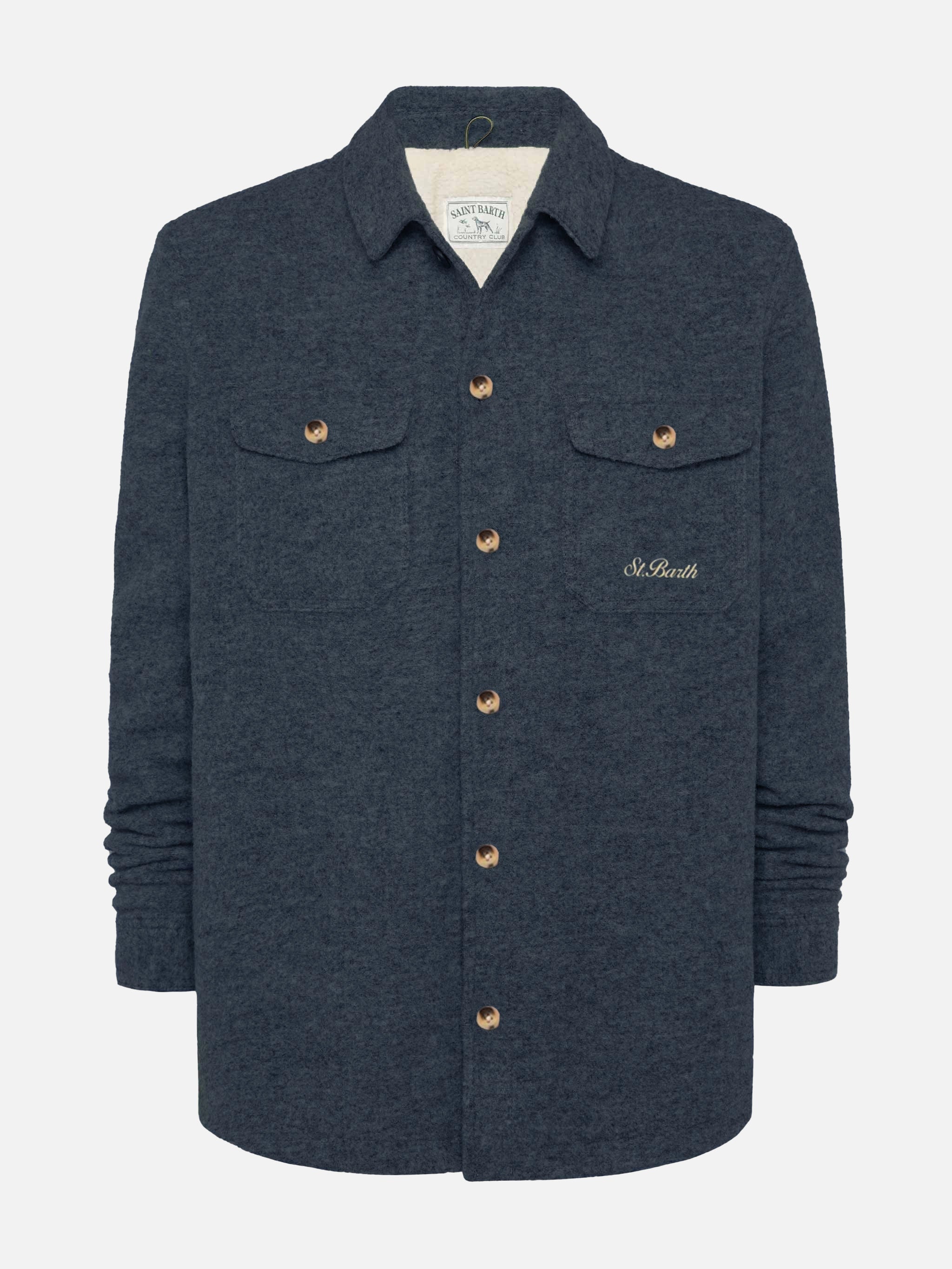 mc2-saint-barth-landeck-camicia-over-uomo-blu-navy-misto-lana image 4