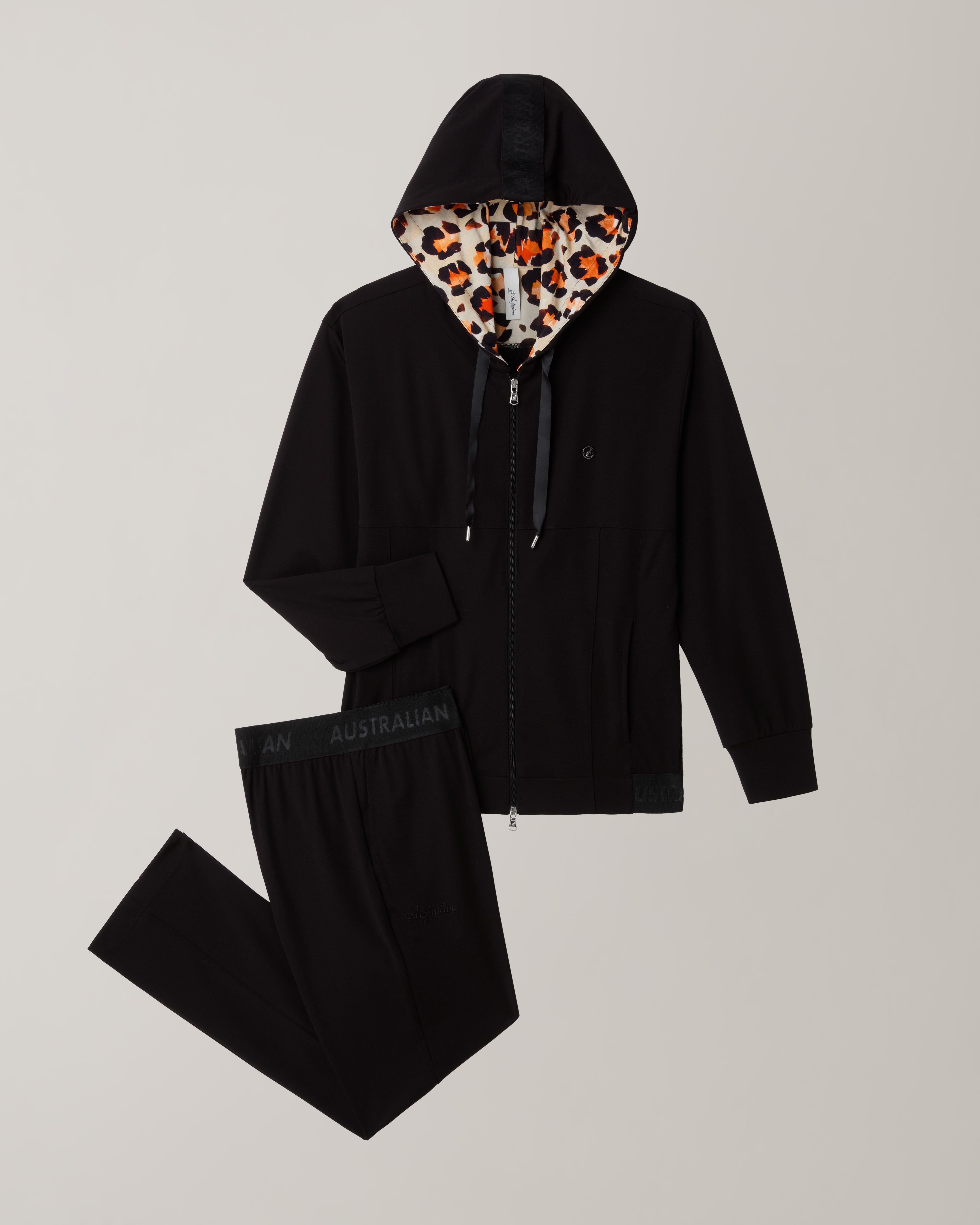 australian-signature-tracksuit-flow-tuta-completa-interlock-nera image 7