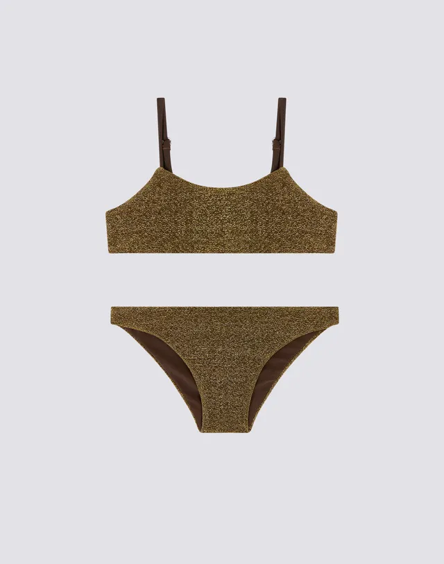 sundek-g805knl6100-bikini-bambina-con-top-a-fascia-in-lurex image 1