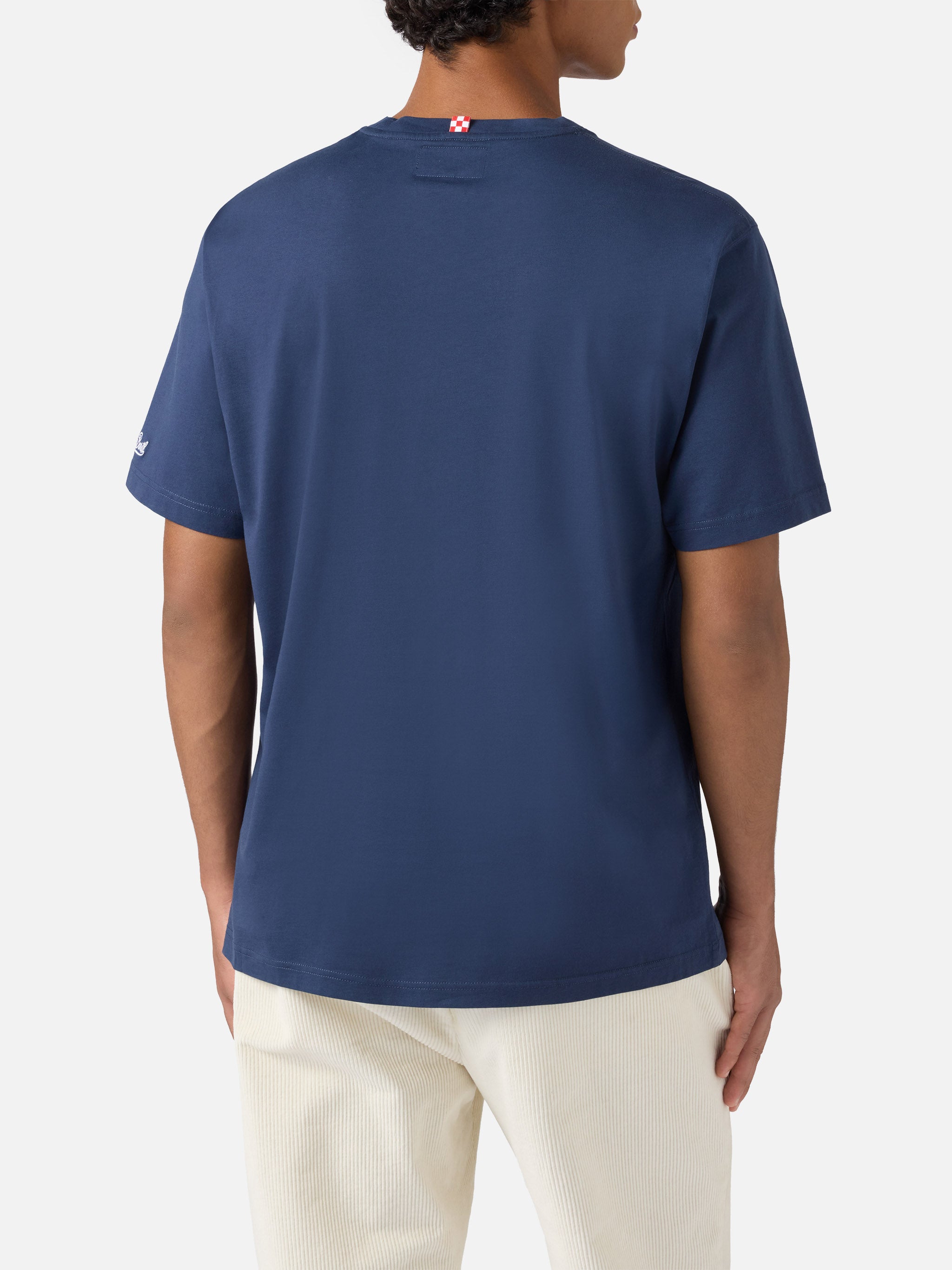 mc2-saint-barth-arnott-t-shirt-uomo-in-cotone-blu-navy-con-ricamo-gin-club image 3