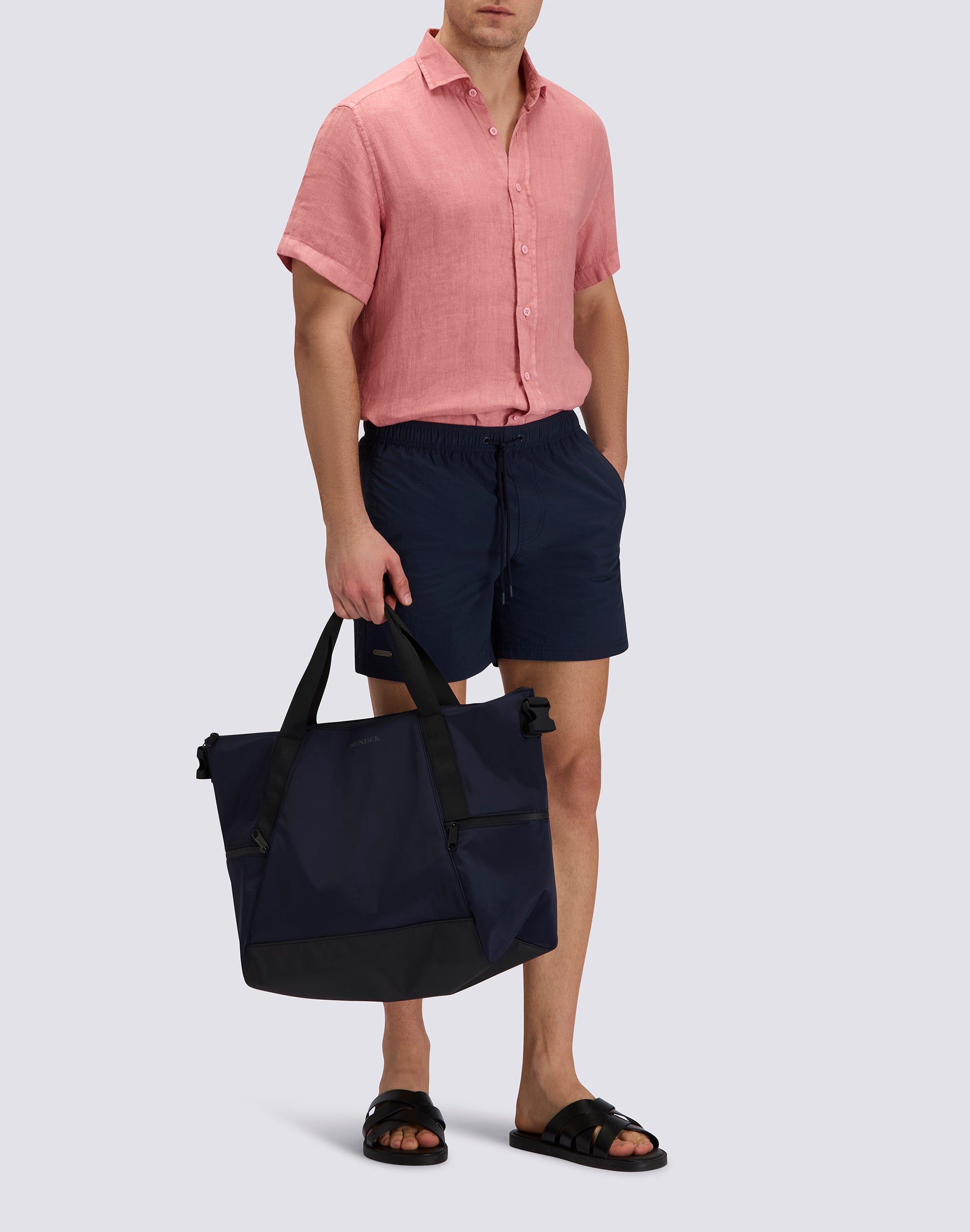sundek-gm814shli5tc-camicia-uomo-in-lino-a-mezze-maniche-tinto-capo image 3