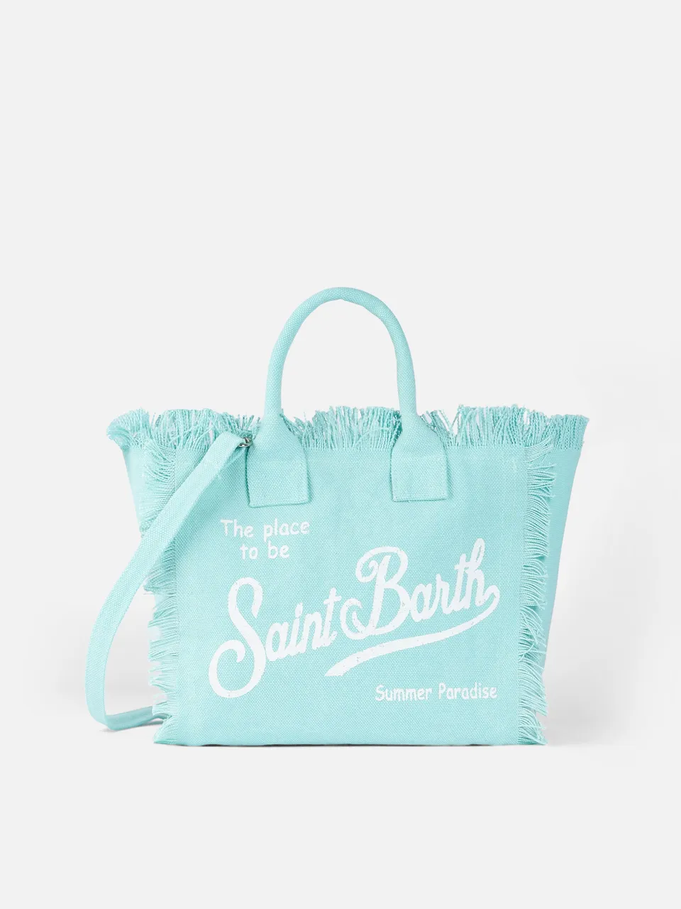 mc2-saint-barth-colette-borsa-mare-canvas-cotone-verde-acqua image 1