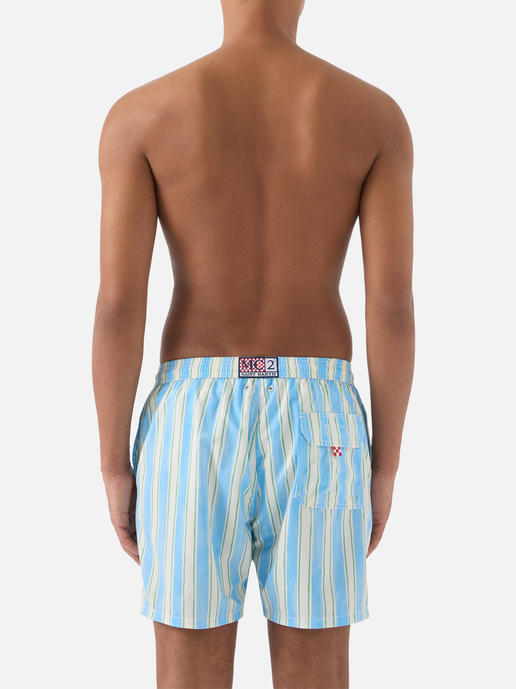 mc2-saint-barth-syros-costume-mare-uomo-righe-azzurre-logo image 6