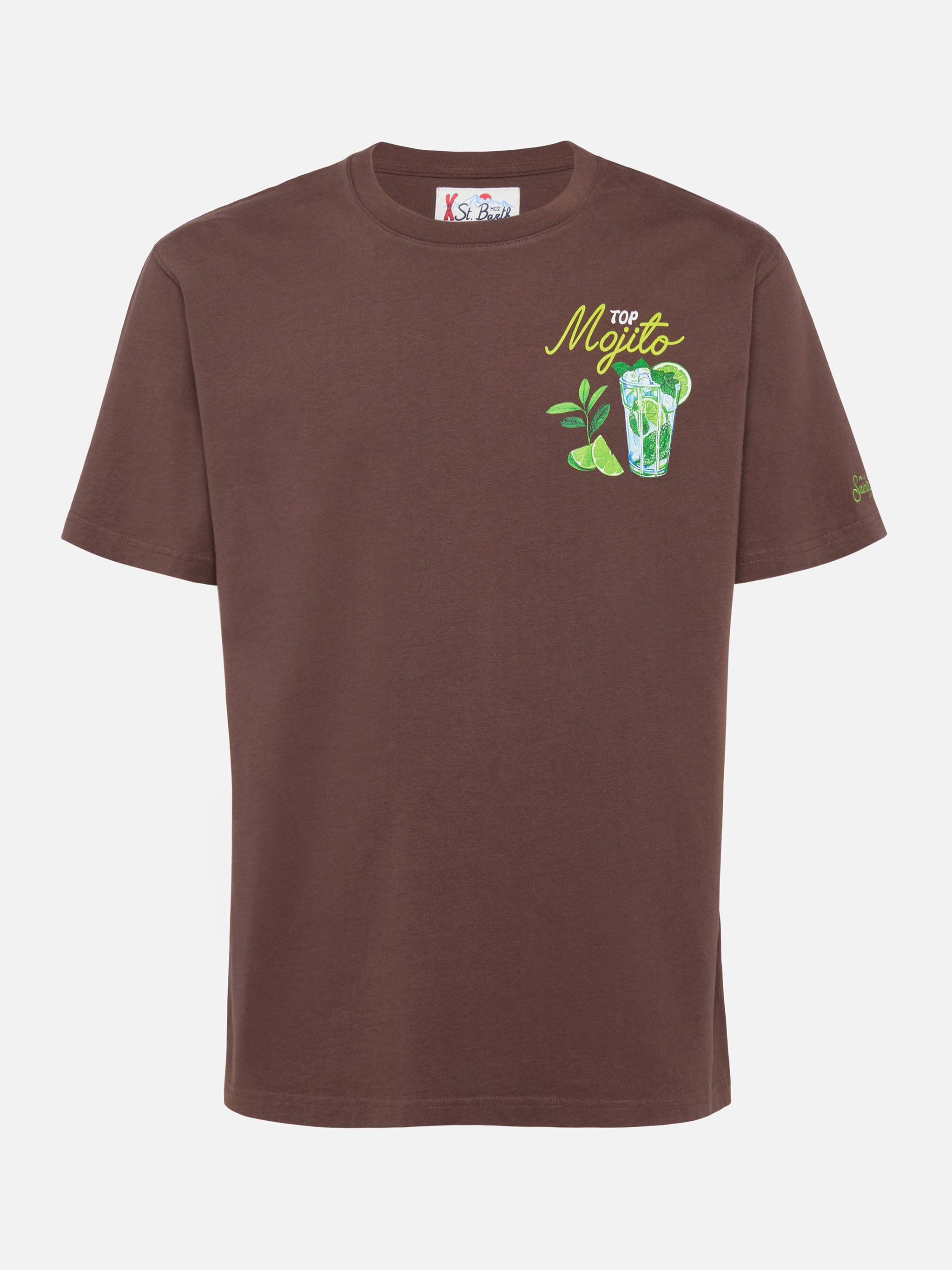 mc2-saint-barth-arnott-t-shirt-uomo-cotone-marrone-mojito image 5