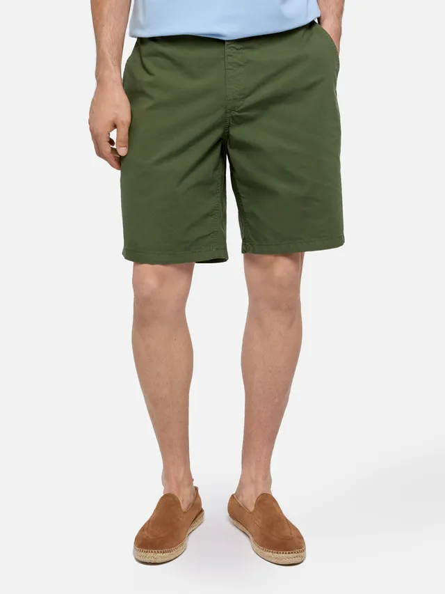 mc2-saint-barth-ischia-bermuda-uomo-cotone-verde-militare image 1