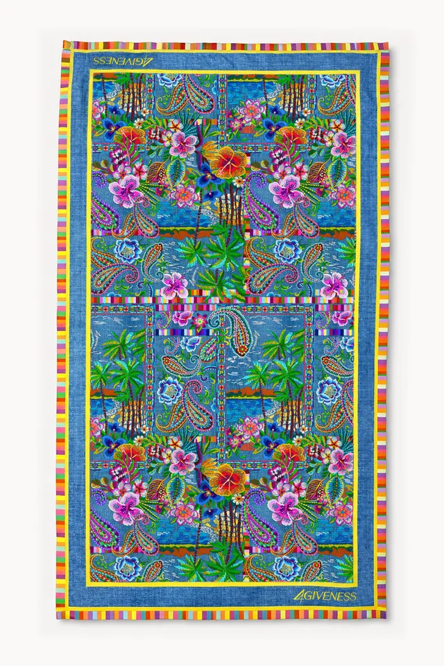 4giveness-telo-mare-in-microfibra-denim-mexican-bambina image 1