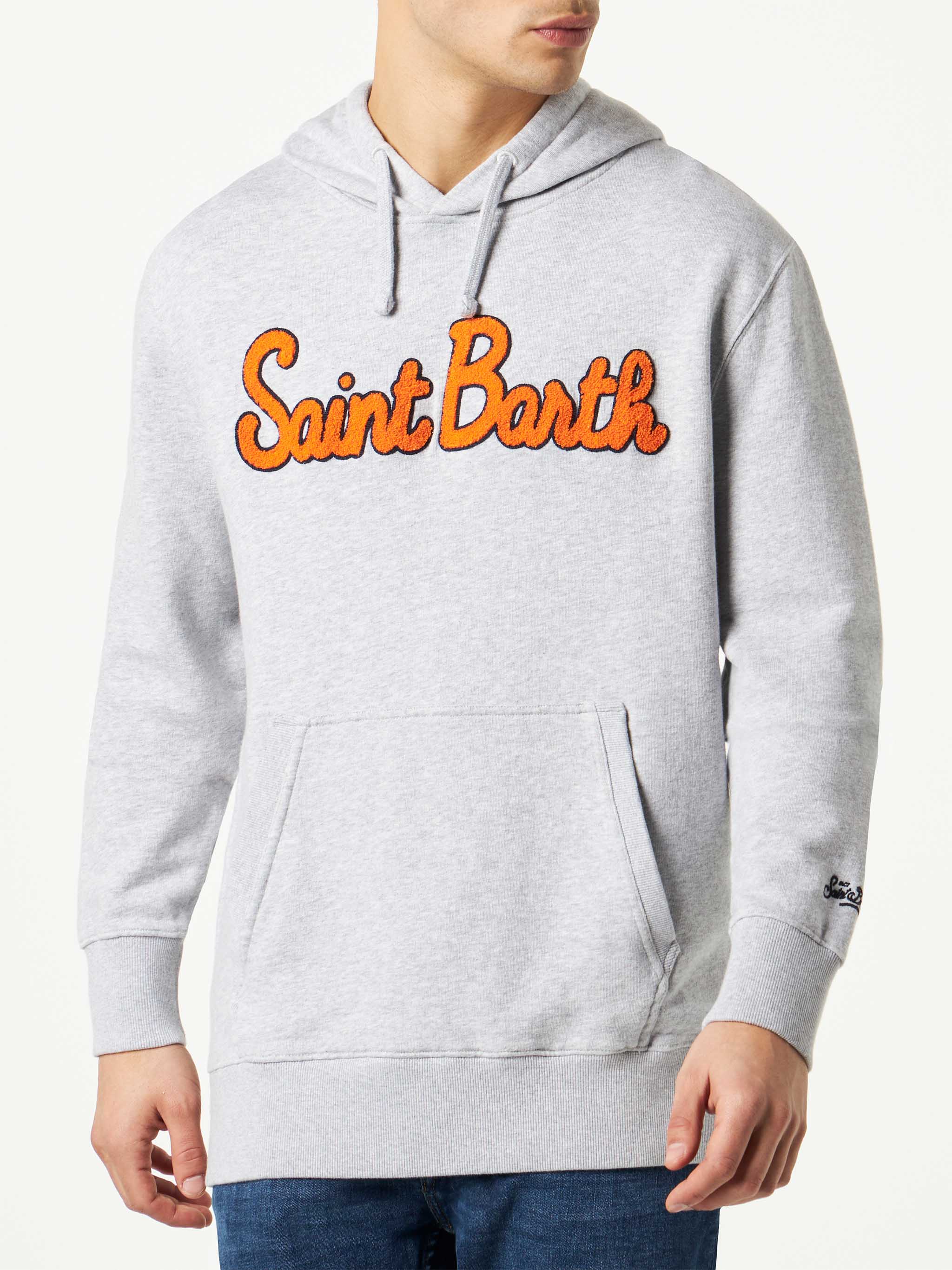 mc2-saint-barth-manhattan-felpa-uomo-con-cappuccio-e-patch-blu image 1