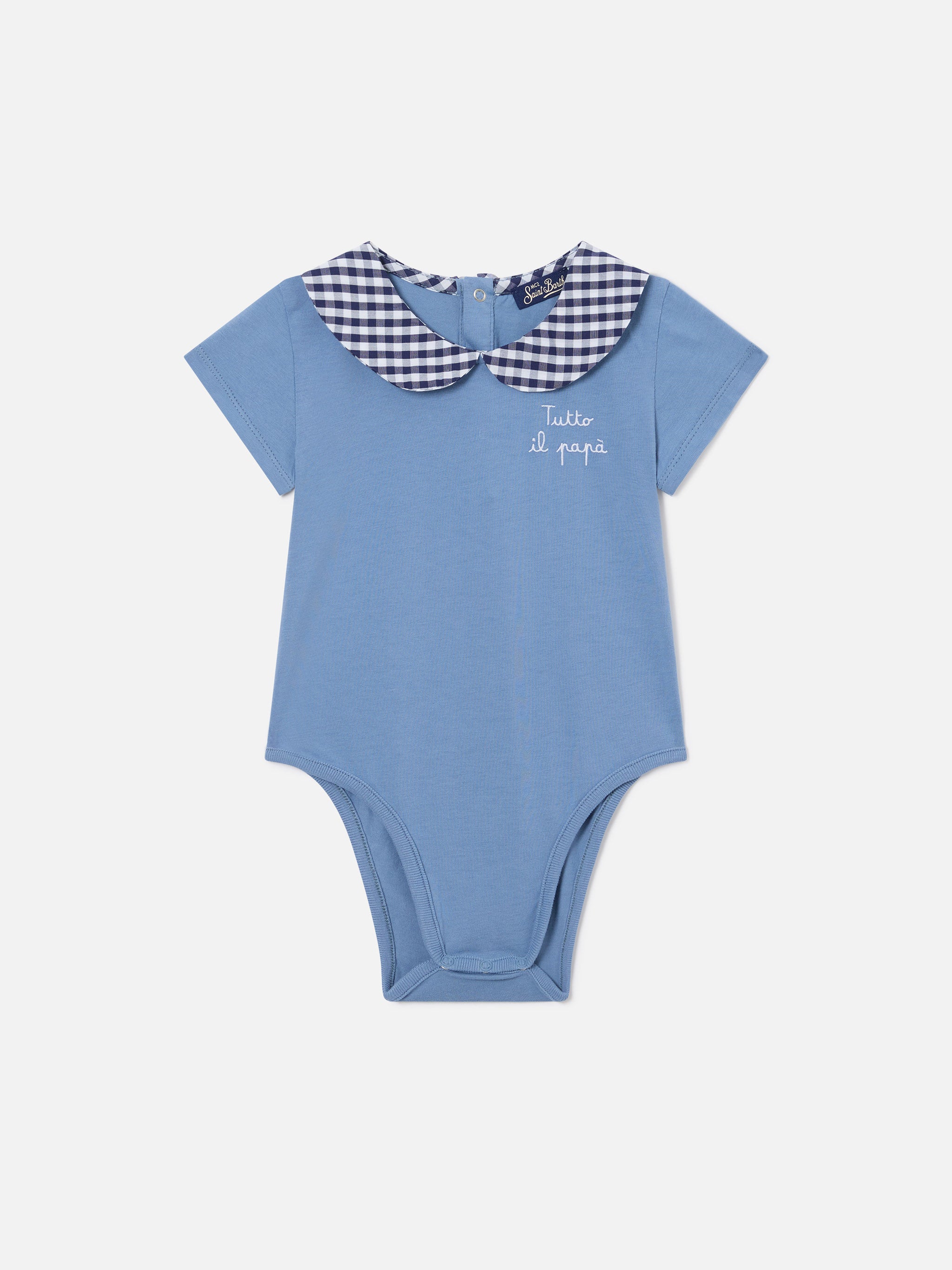 body-neonato-mc2-saint-barth-lou-in-cotone-organico-blu-con-ricamo-tutto-il-pap- image 1