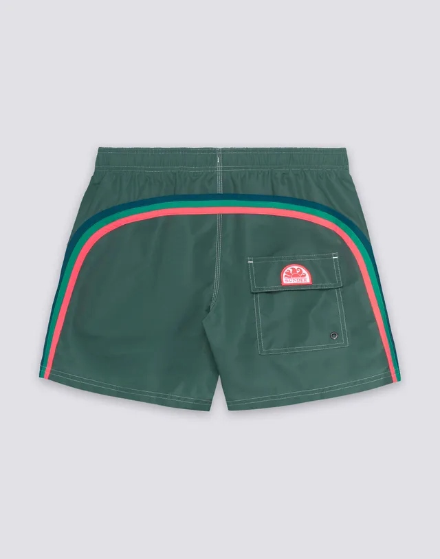 sundek-costume-mare-uomo-corto-vita-elasticata-iconic-taffet-rainbow-35-cm image 1