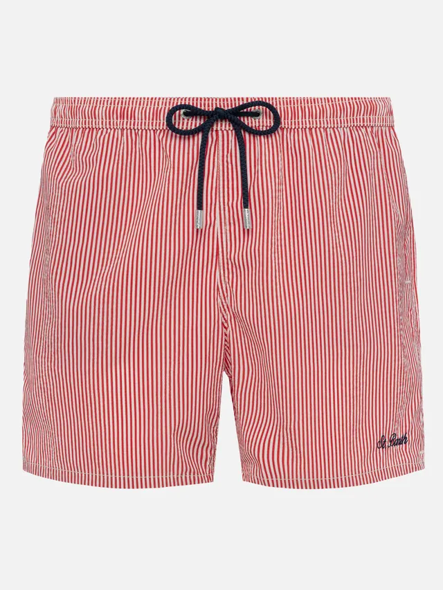 mc2-saint-barth-costume-patmos-uomo-seersucker-righe-rosse image 1