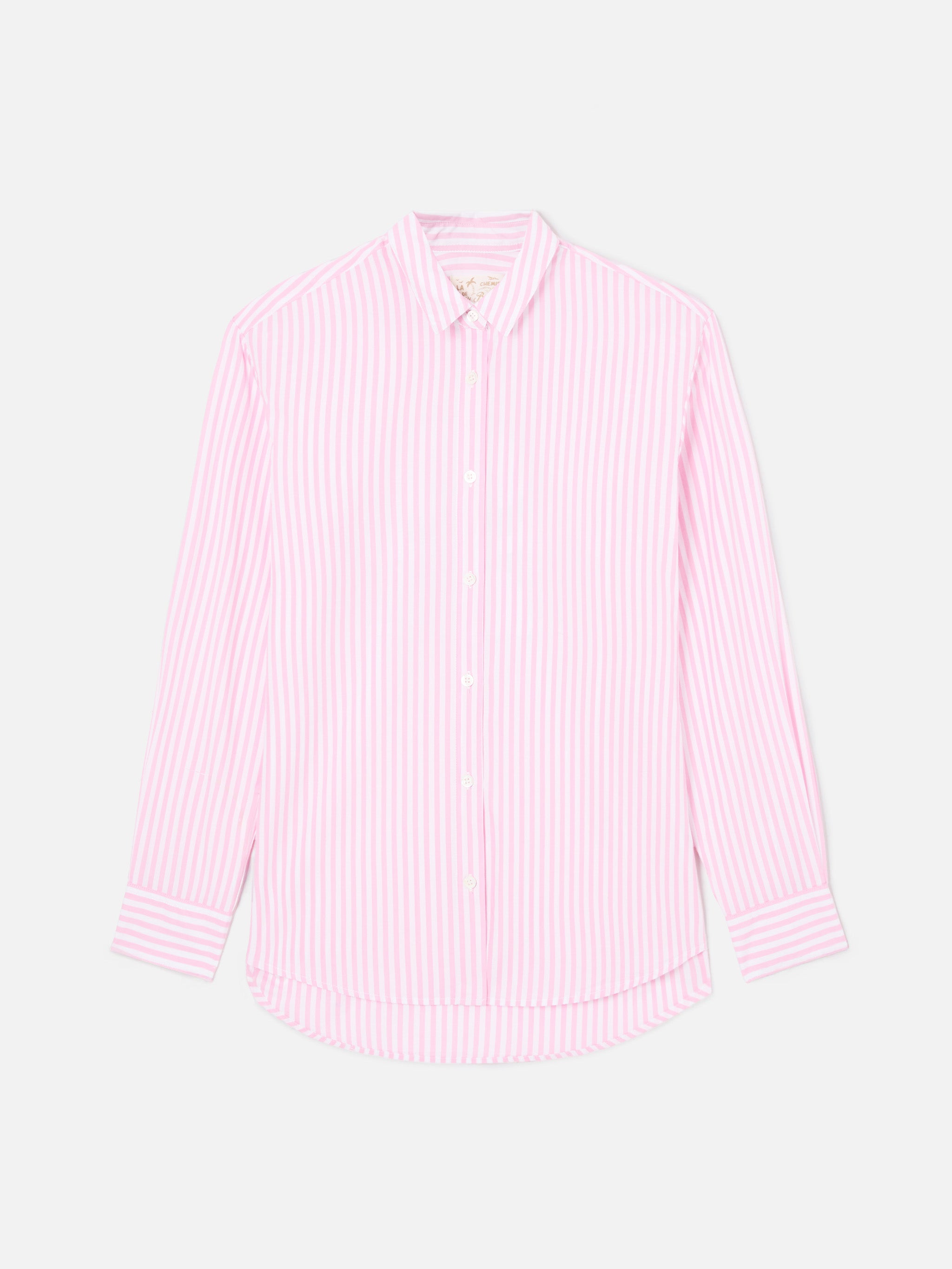 mc2-saint-barth-camicia-brigitte-a-righe-rosa-con-stampa-snoopy-special-edition image 5