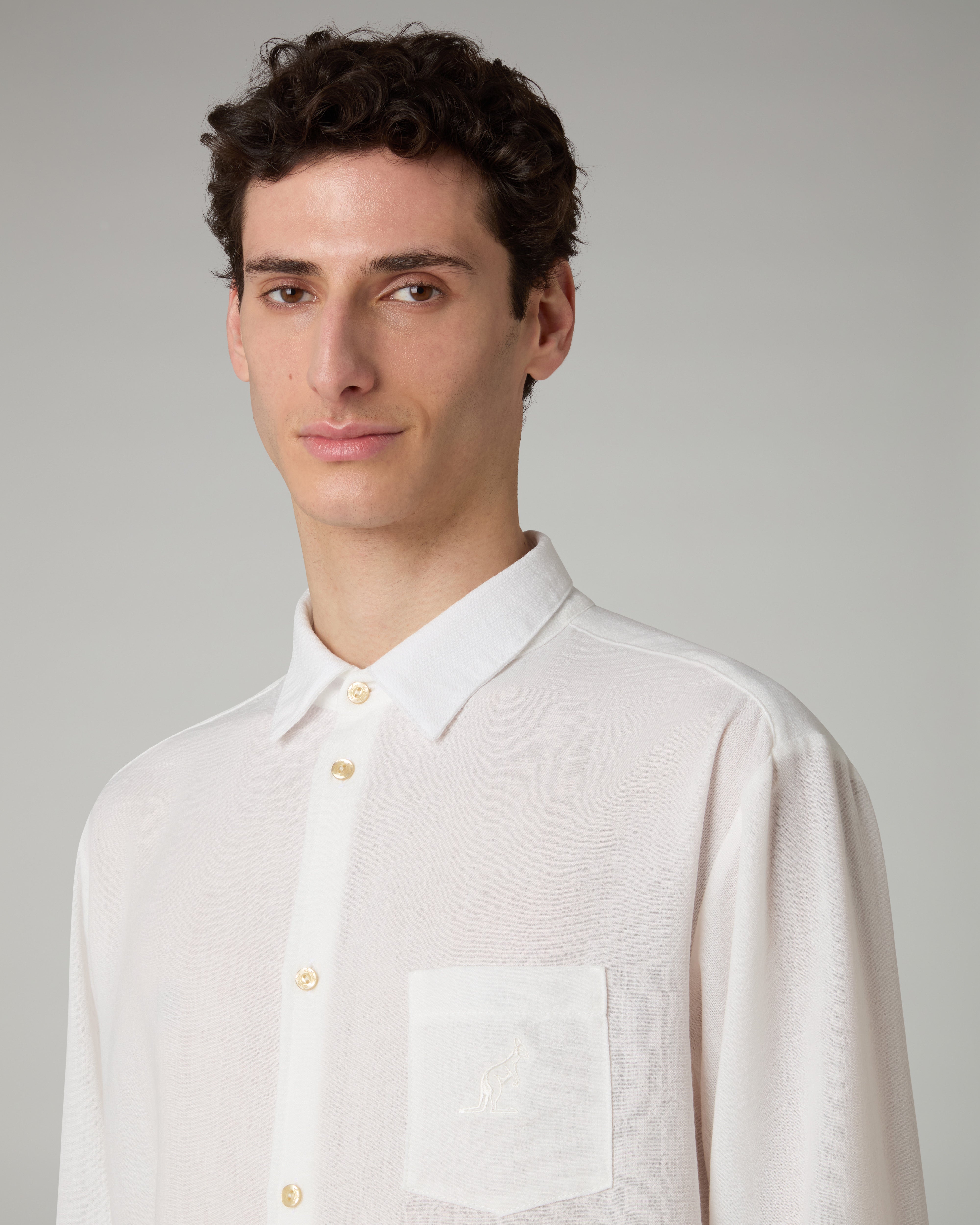 australian-doric-long-sleeve-shirt-camicia-canvas-latte image 4