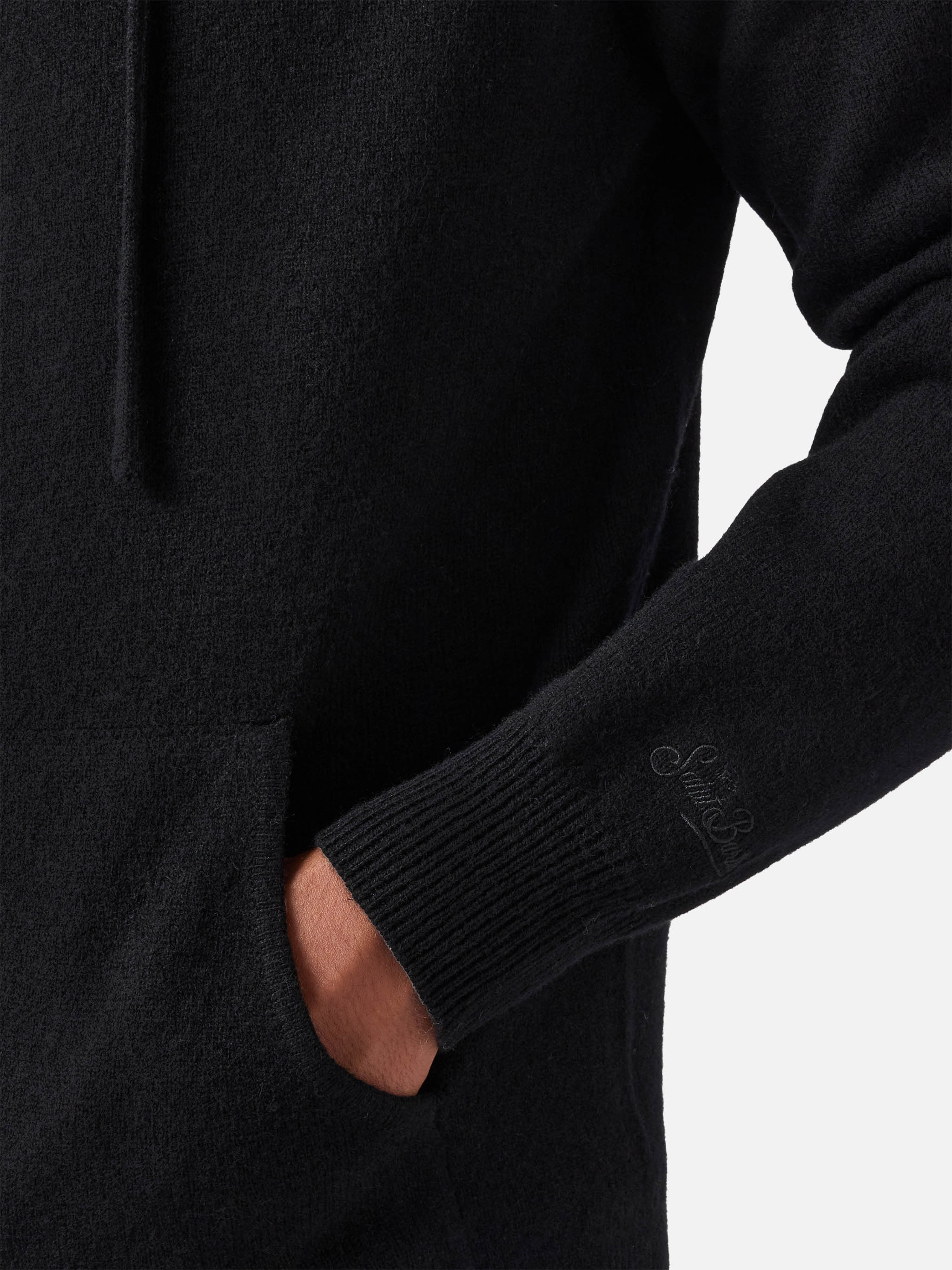 mc2-saint-barth-notting-felpa-con-cappuccio-full-zip-in-lambswool-nero-uomo image 4