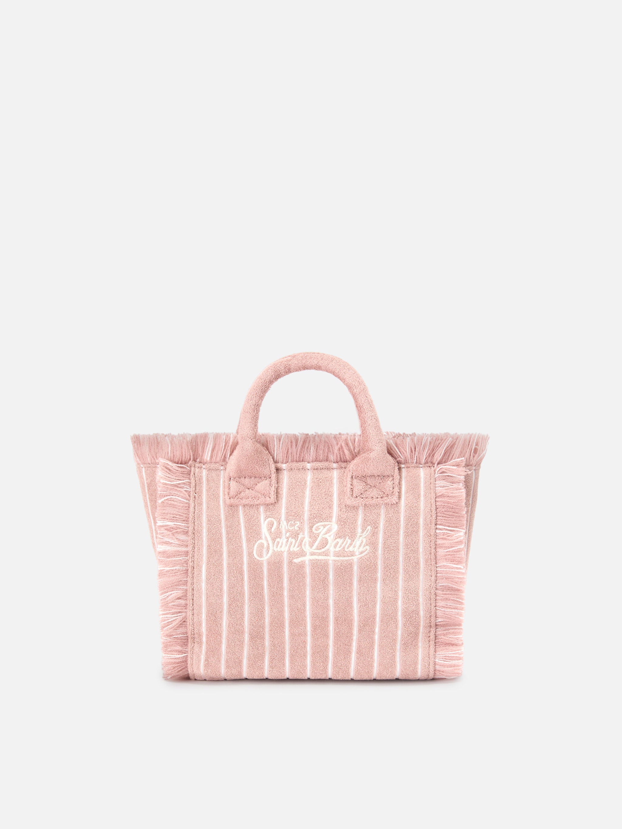 mc2-saint-barth-vanity-mini-borsa-donna-spugna-righe-rosa image 4