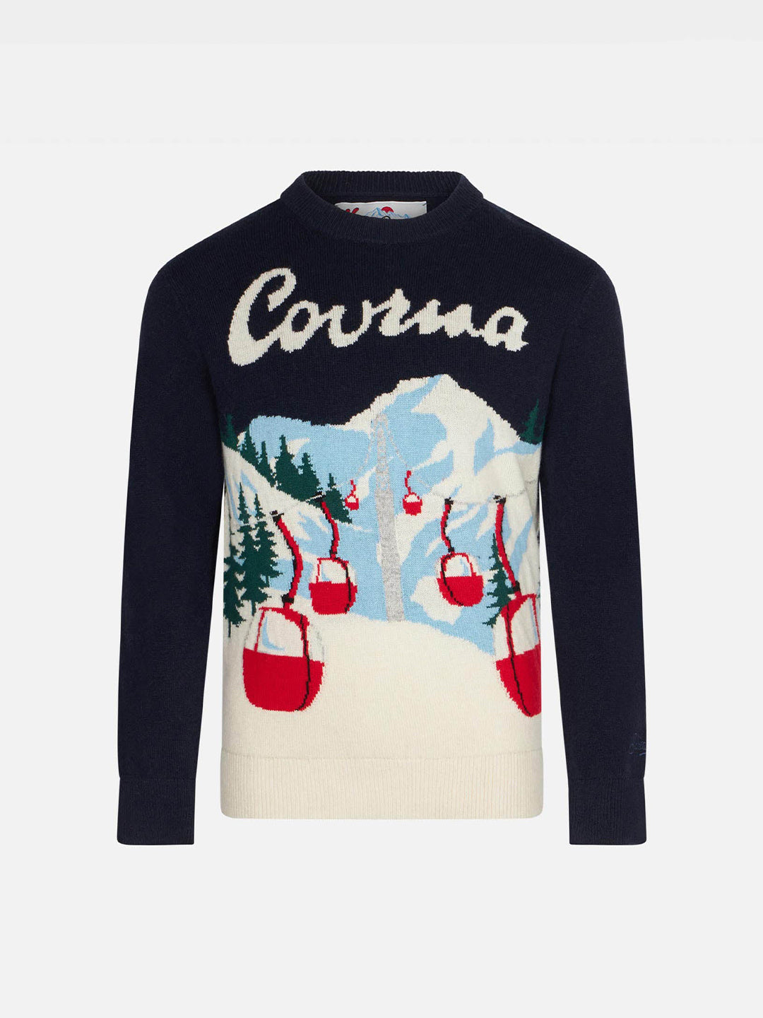 mc2-saint-barth-maglione-bambino-jacquard-courmayeur-blu-navy image 1